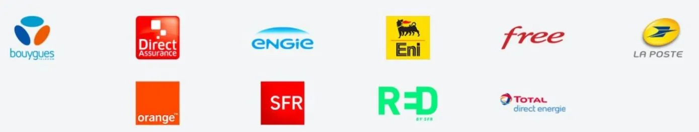 Fournisseurs internet et énergie