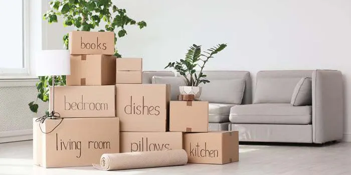 Des cartons avec un libellé