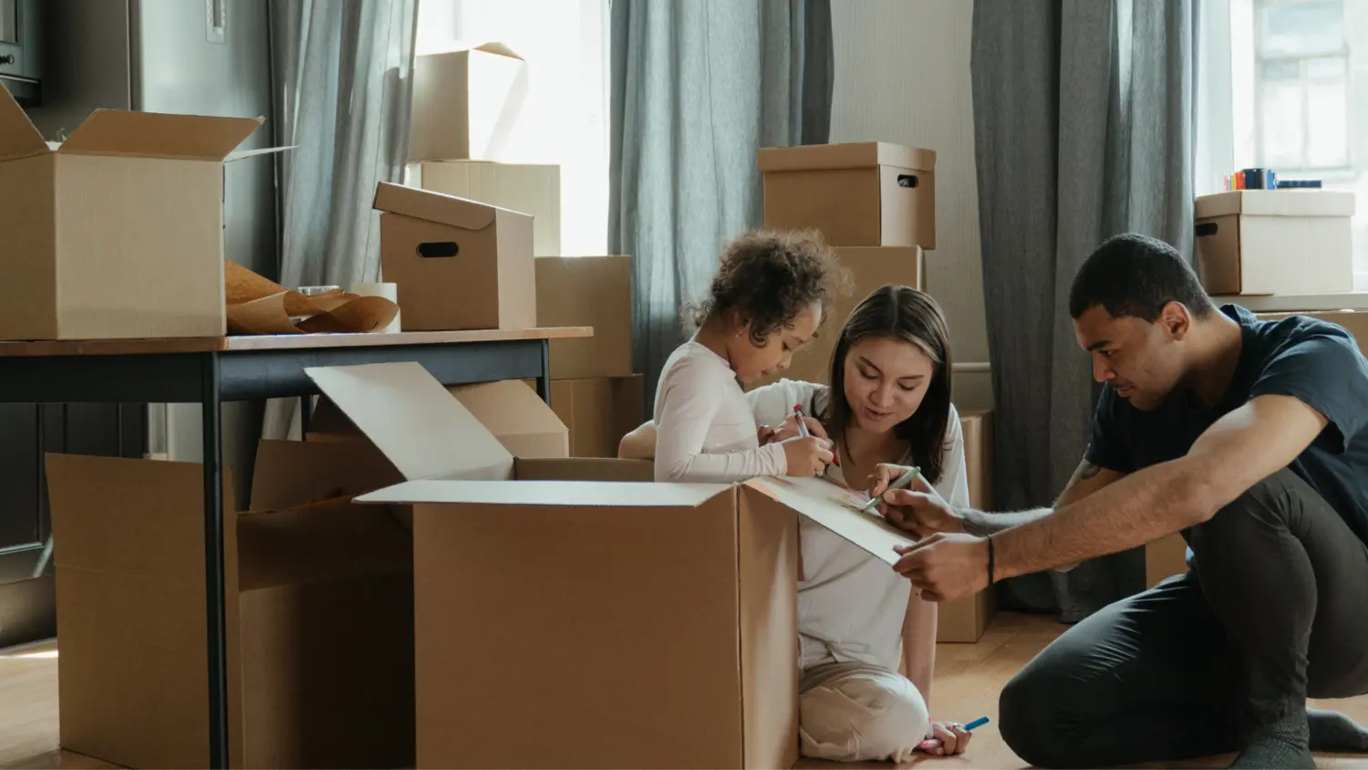Parents et leur fille