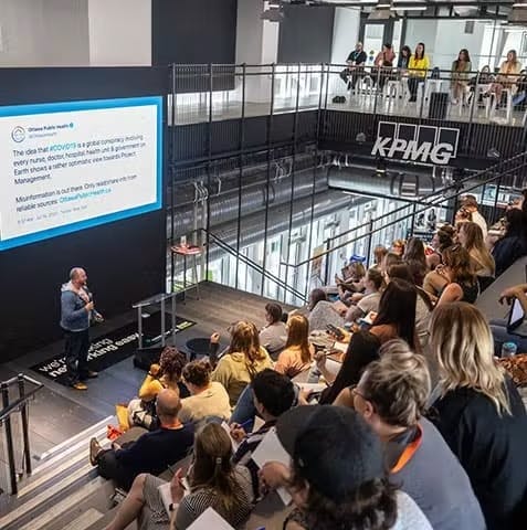 Image of a SocialWest conference