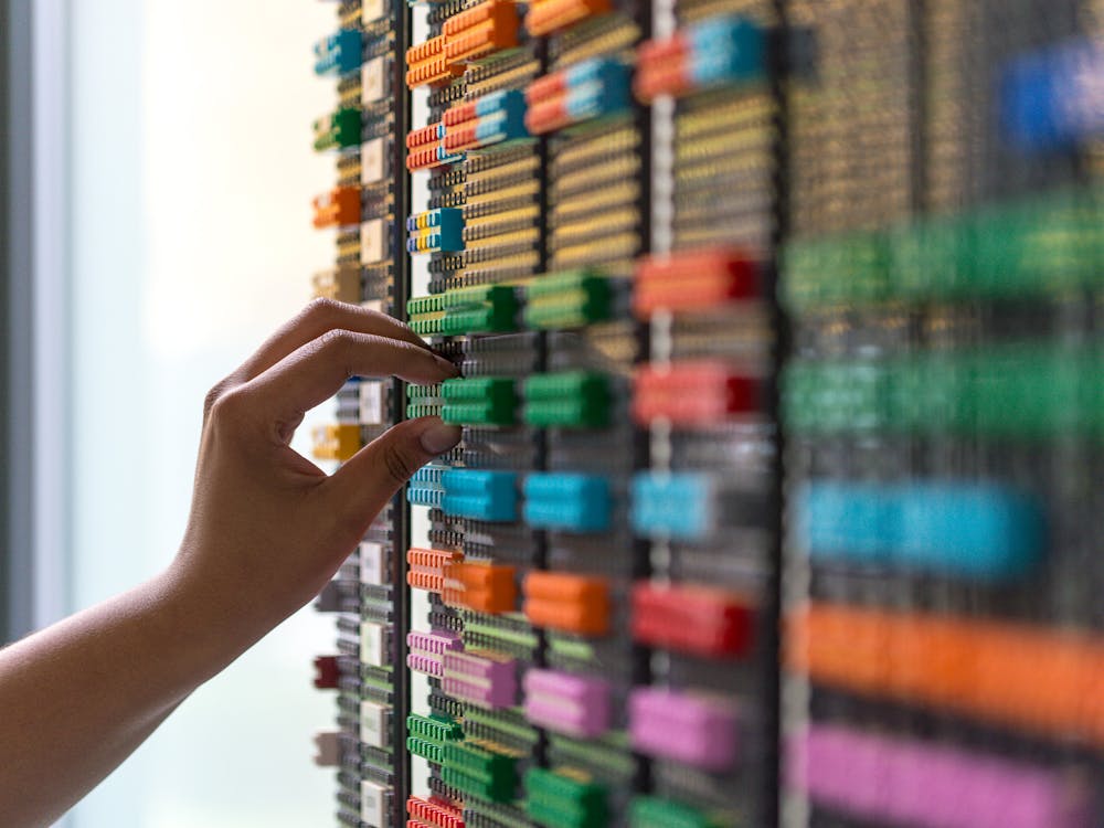 Agiles Bord aus Legosteinen für das Projekt von nexum für die Teambank