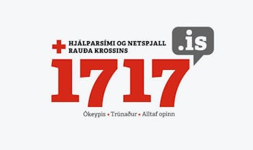 Merki Hjálparsíma Rauða Krossins 17 17 