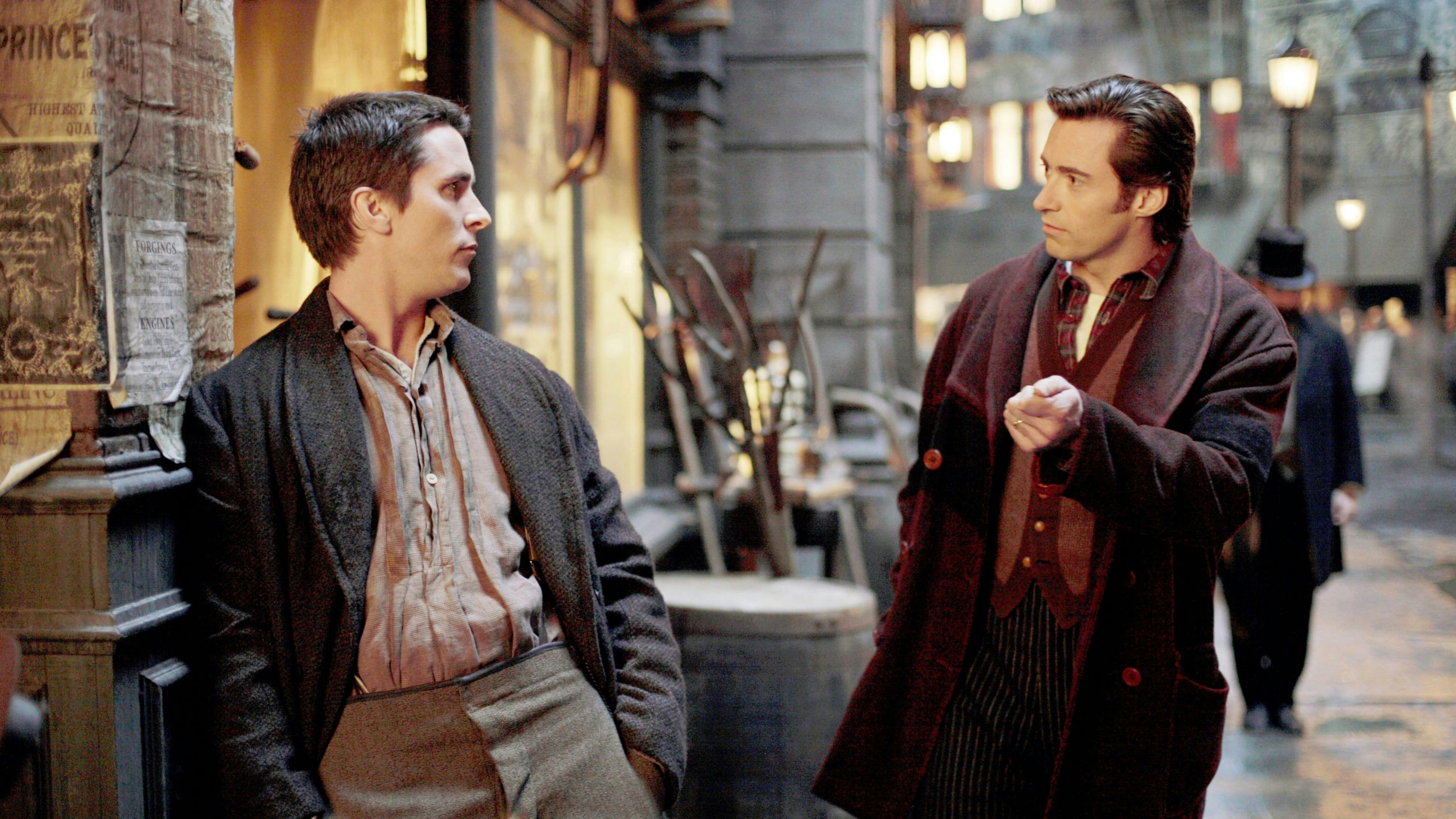 Christian Bale and Hugh Jackman in The Prestige