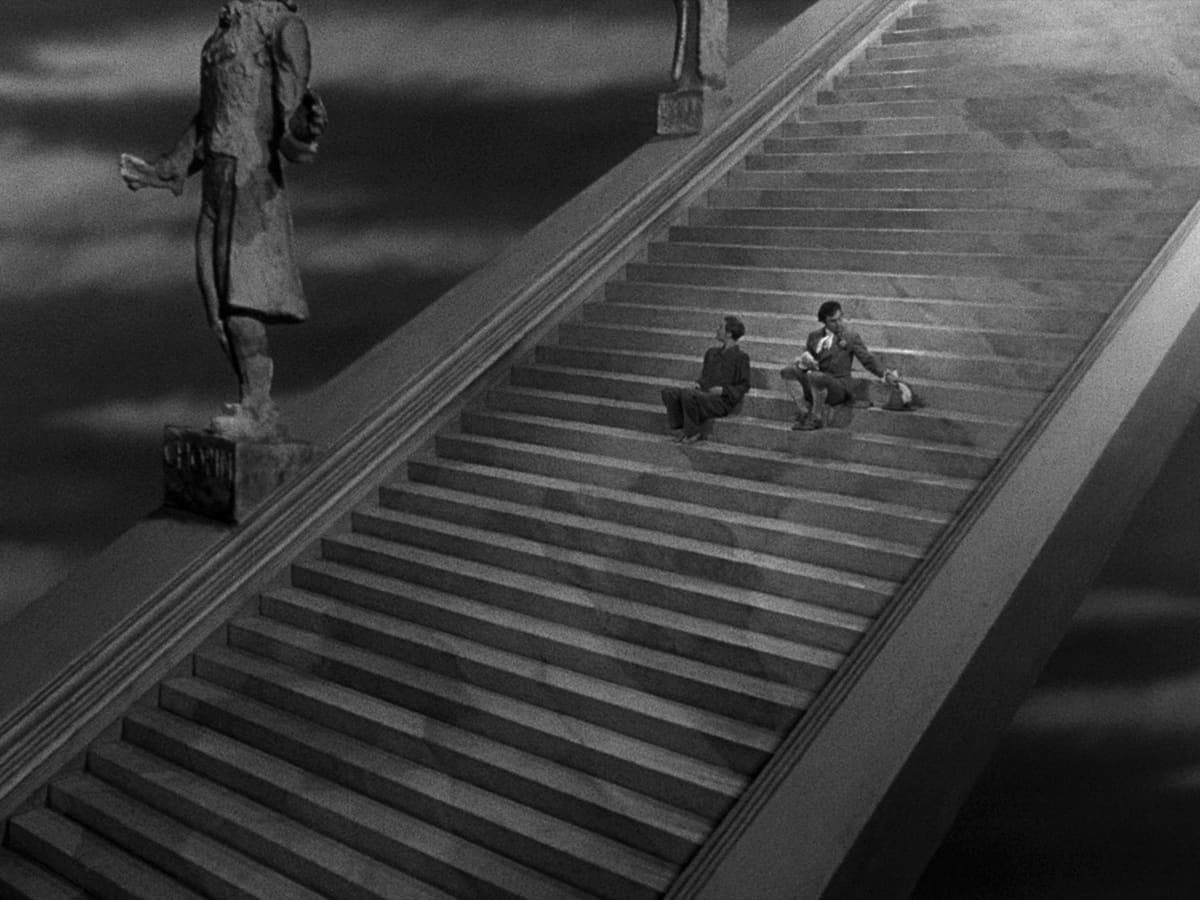 The staircase from Powell and Pressburger's A Matter of Life and Death.