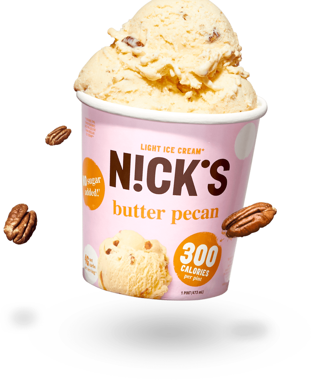 pint of butter pecan ice cream