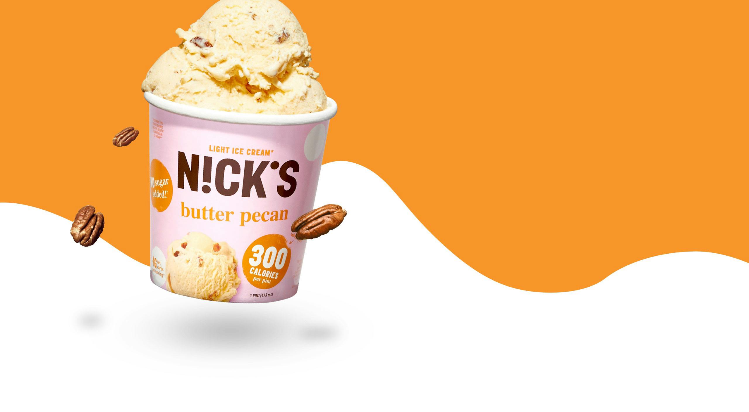 Pint of Butter pecan ice cream