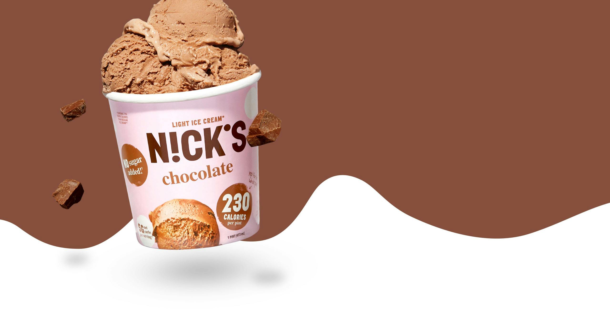 pint of chocolate ice cream