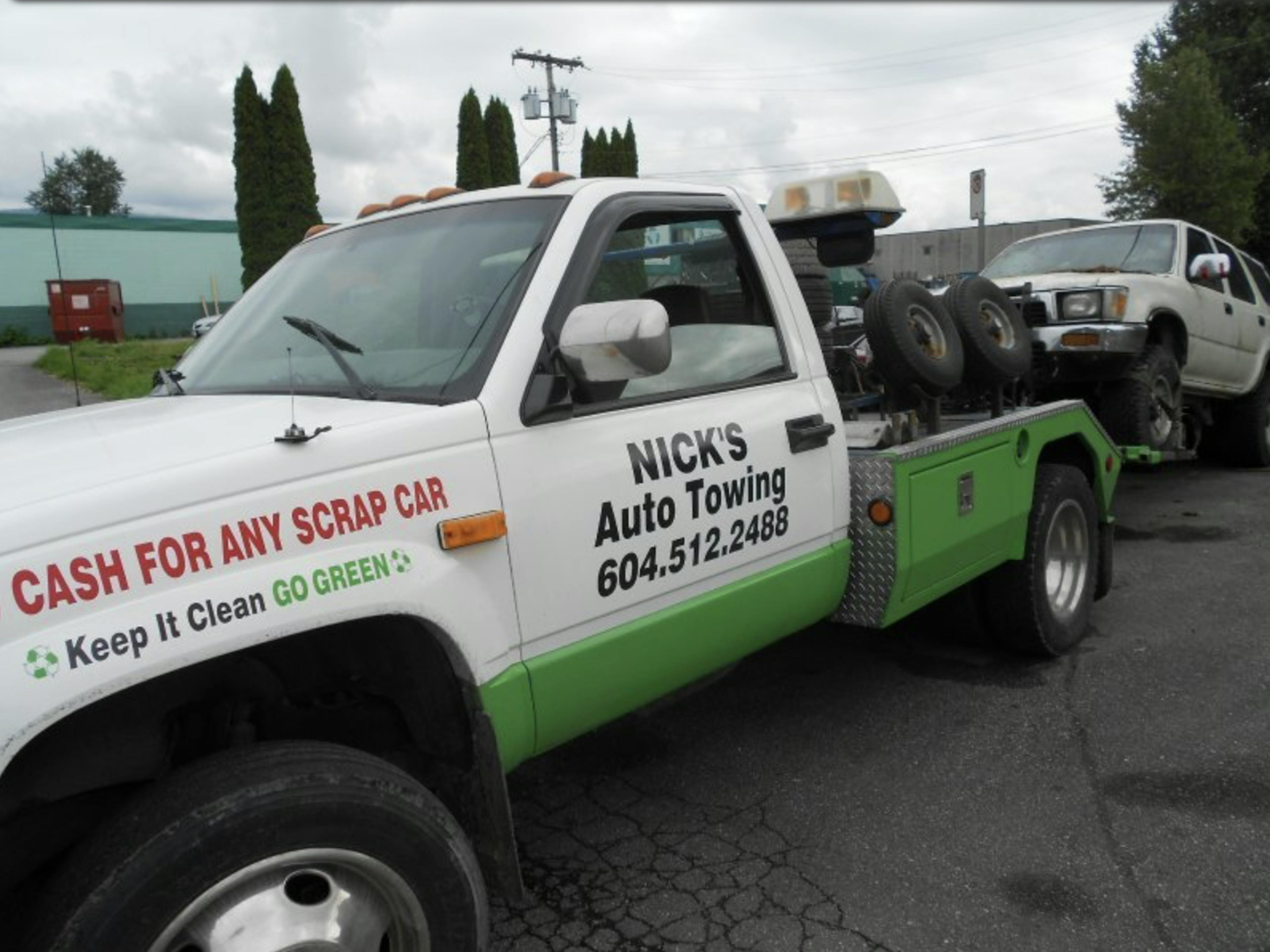 Nick's Auto Towing picking up a 4Runner