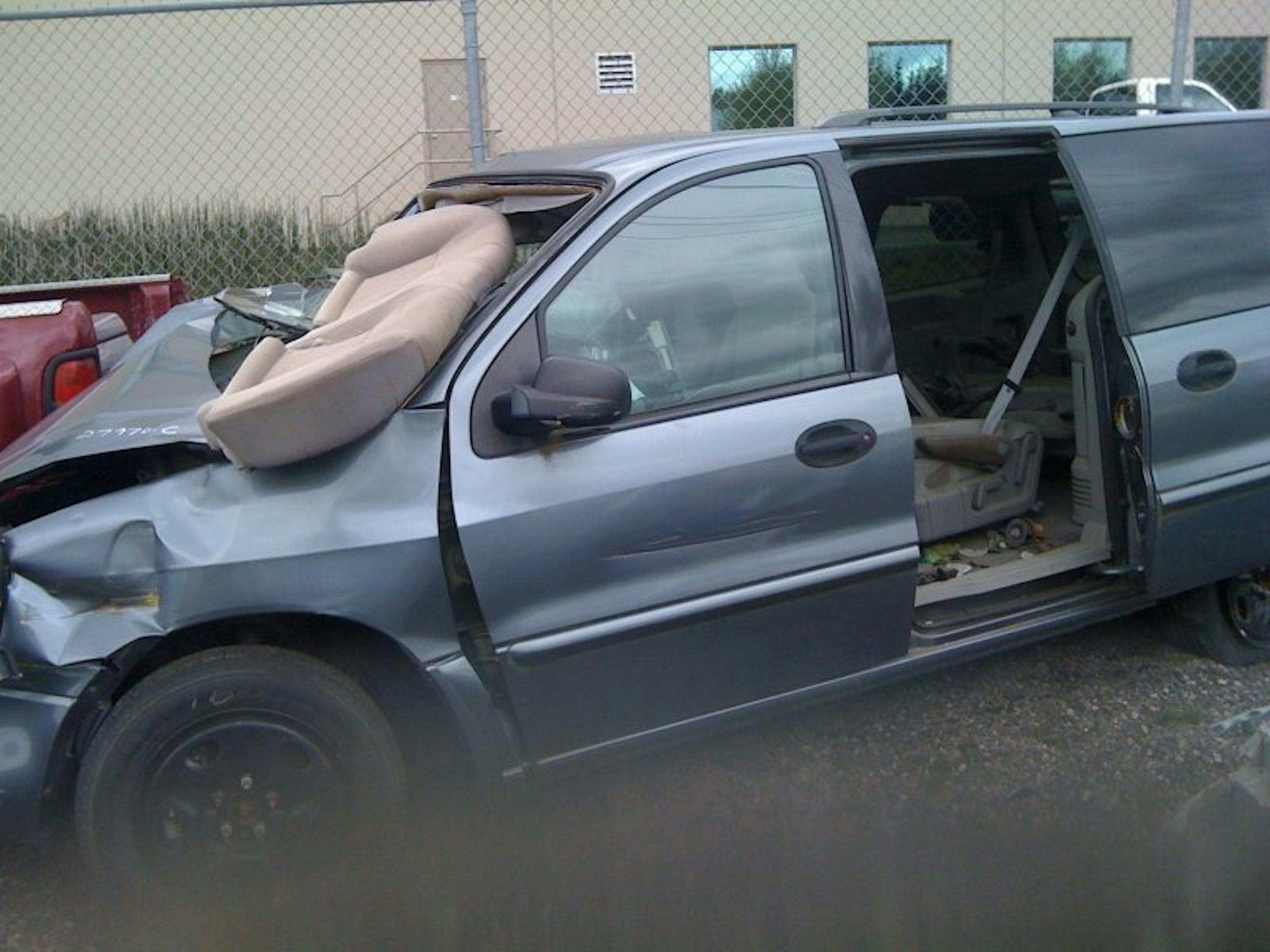 Nick's Auto Towing picking up a scrap van.