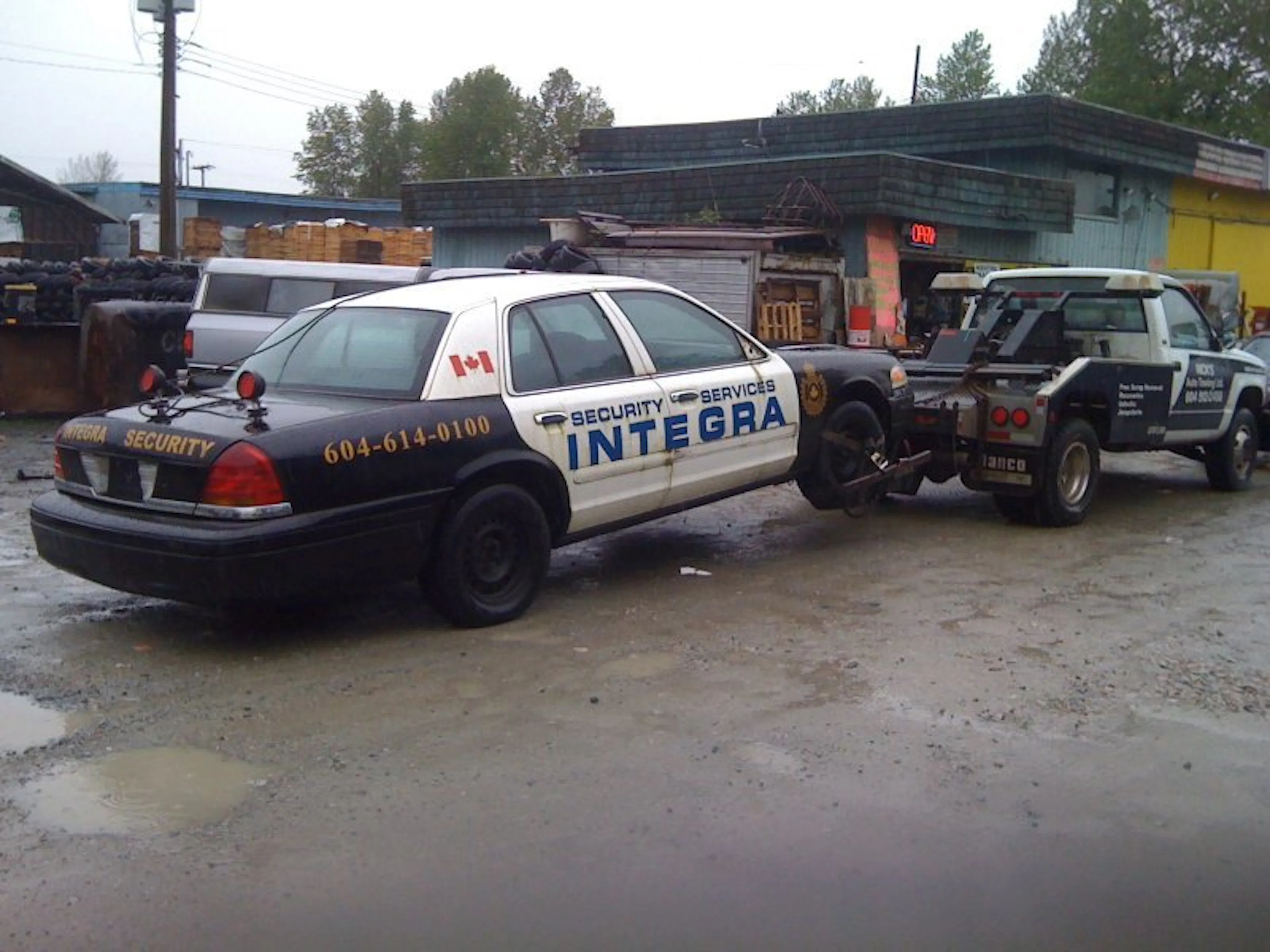 A scrap car pickup by Nick's Green Auto Towing