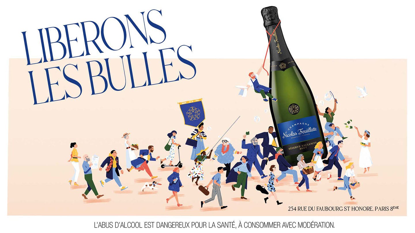 Champagne Nicolas Feuillatte libère les bulles !