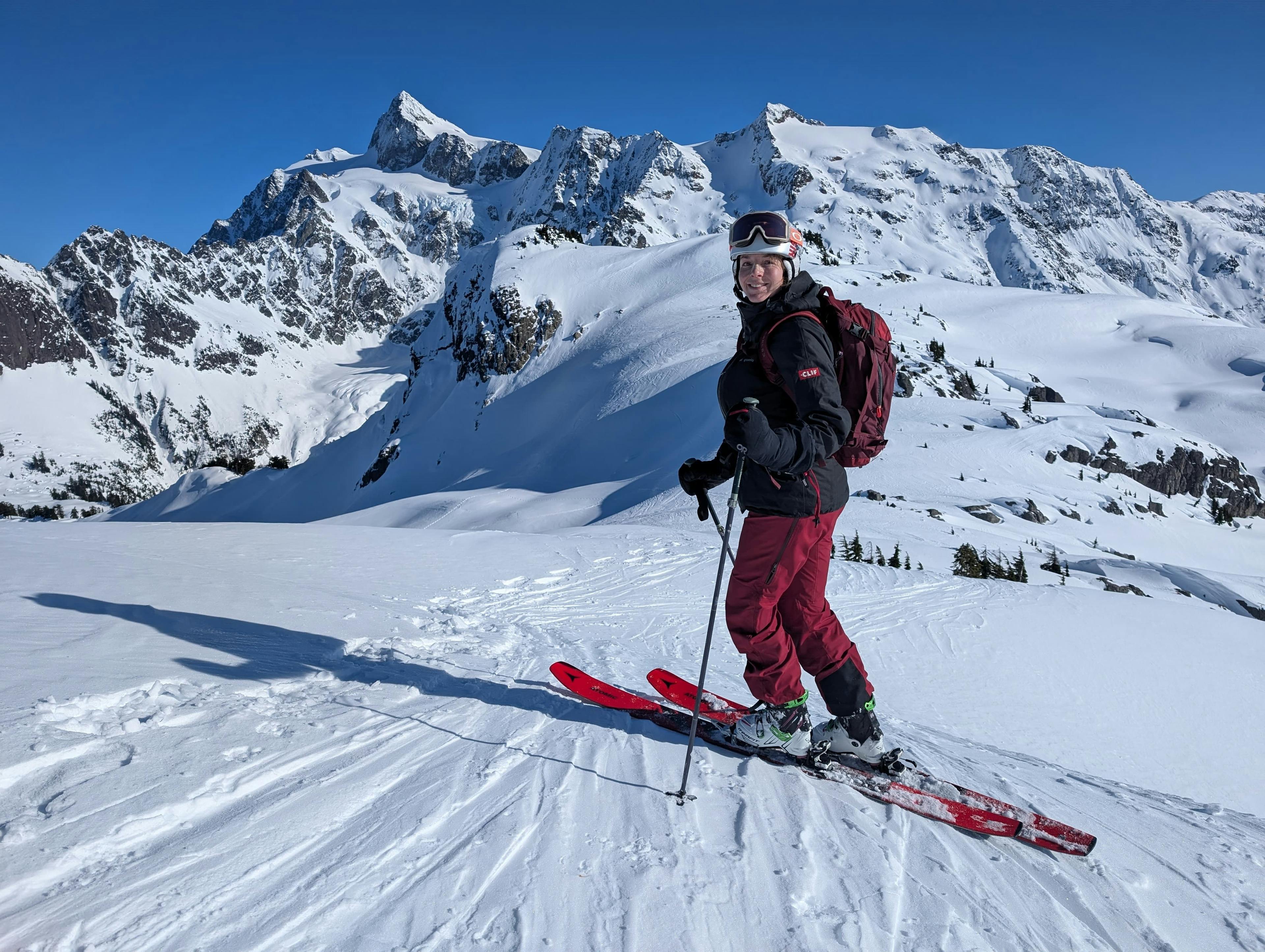 Standing in front of Mt Shuksan