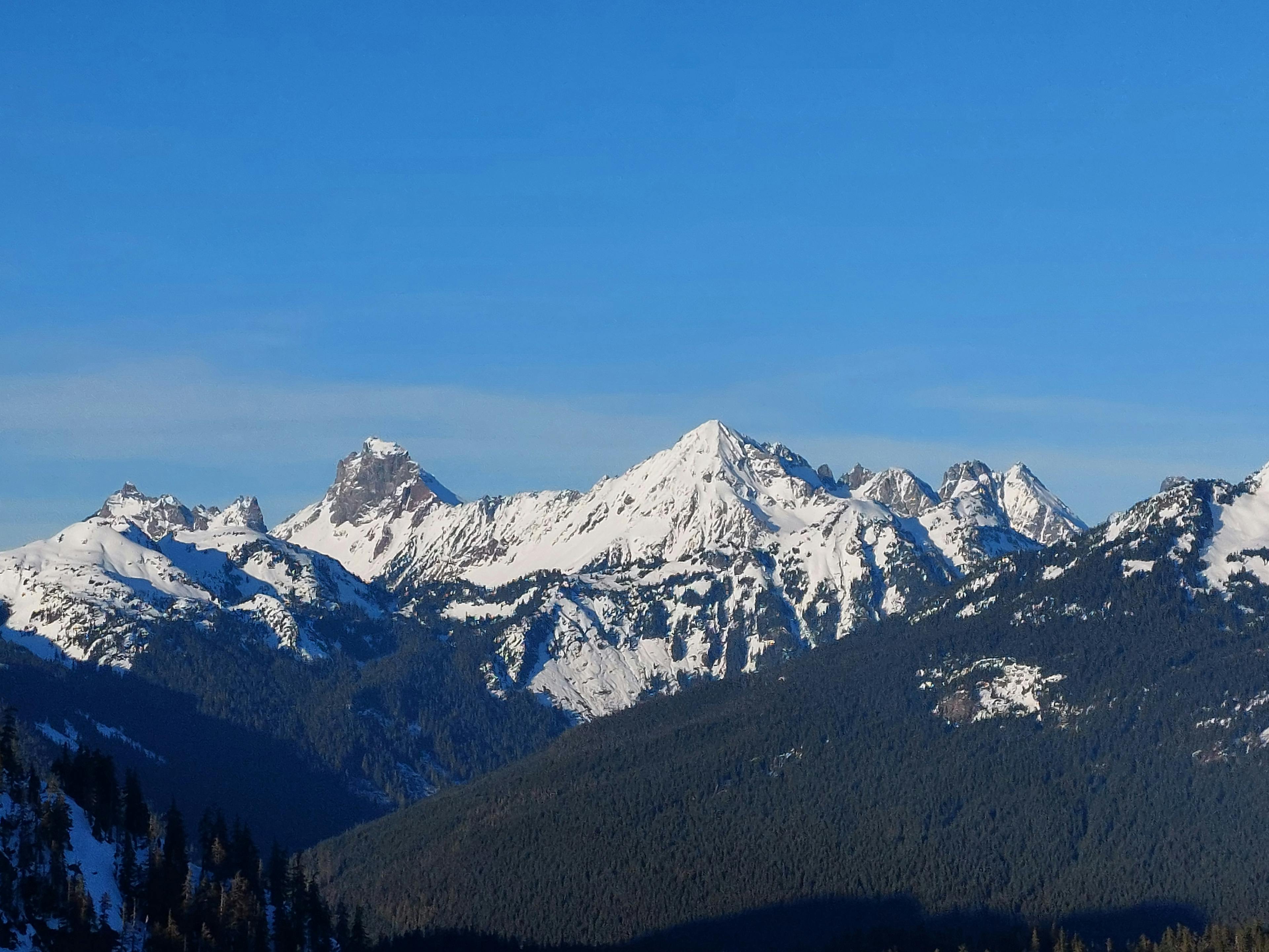 Photo of Border Peak from the Mt Baker ski resort