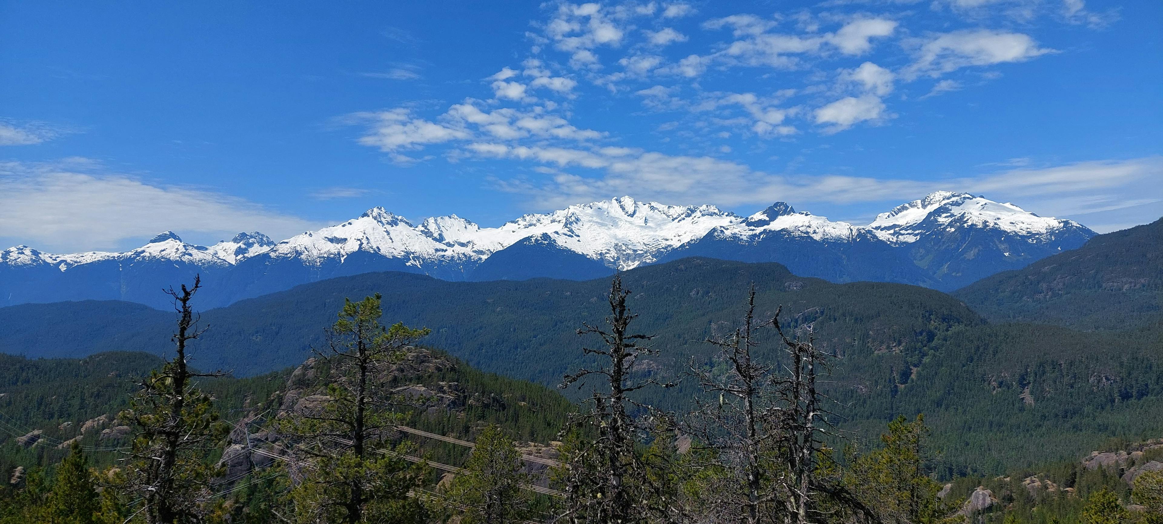 View of the Tantalus Range from Chek. 