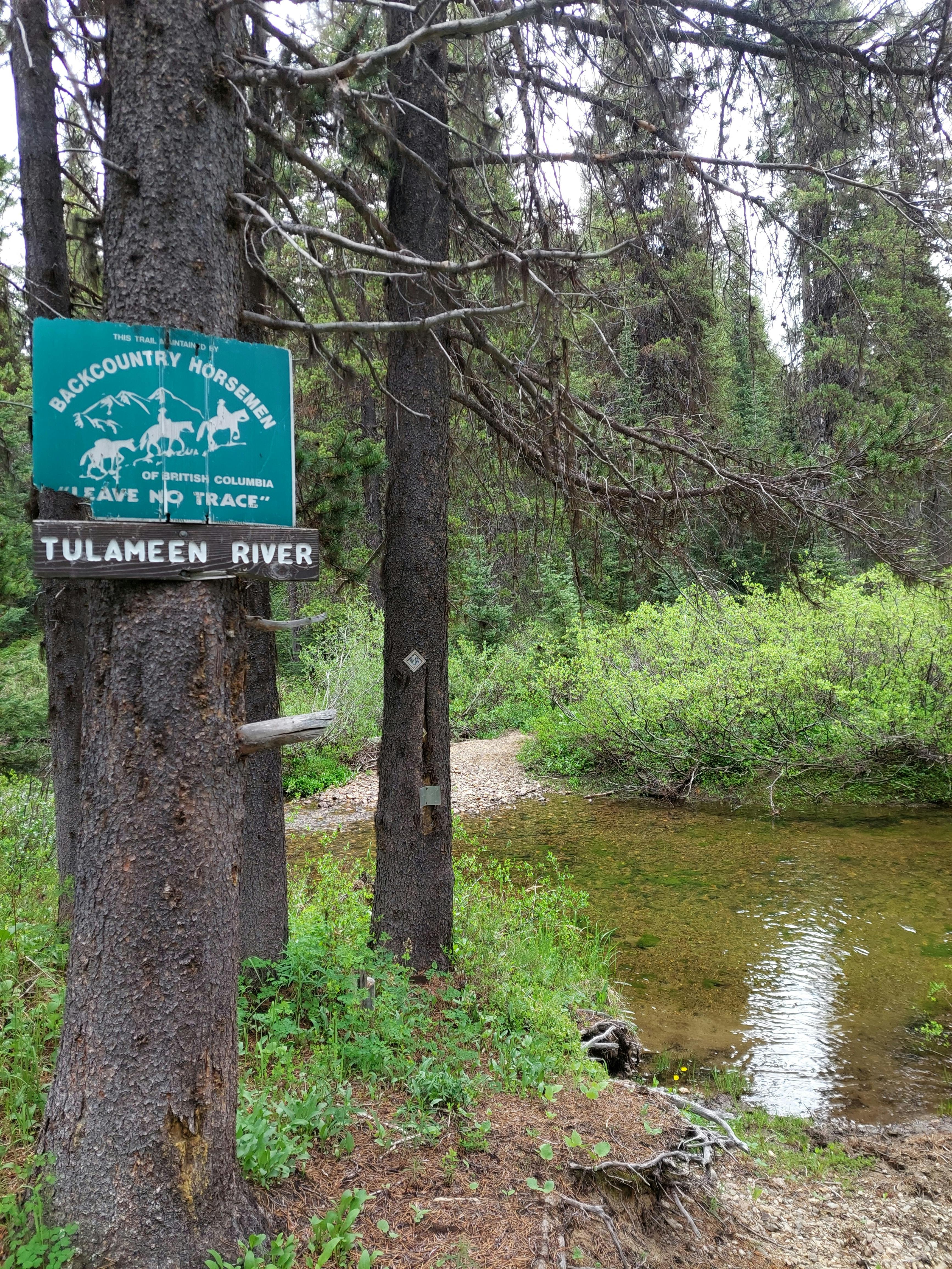 Tulameen River crossing on the Dewdney Trail