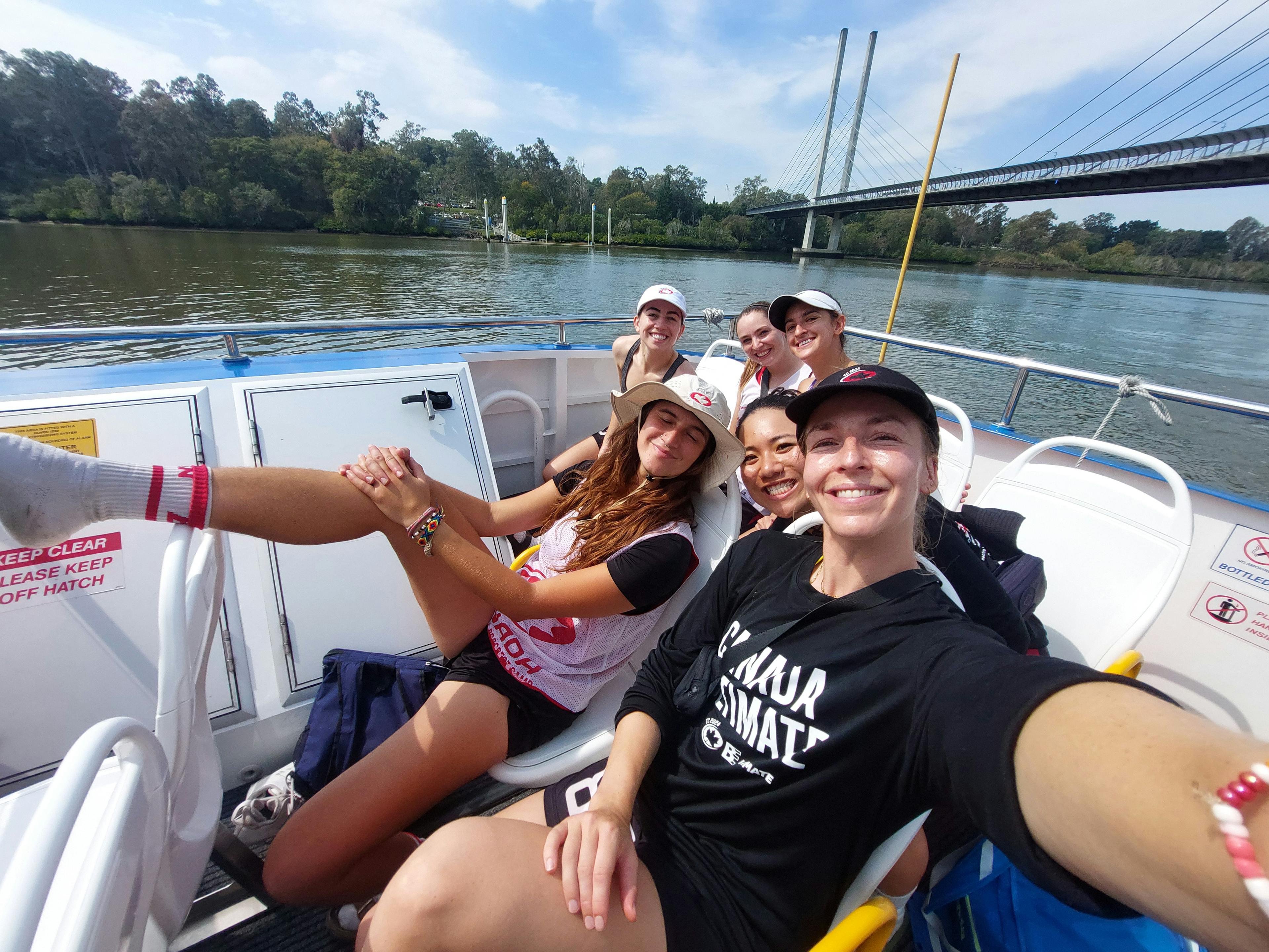 TCW selfie from the Brisbane river ferries