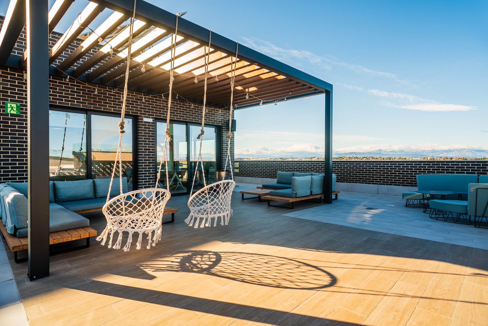 Terraza con vista panorámica de 360
