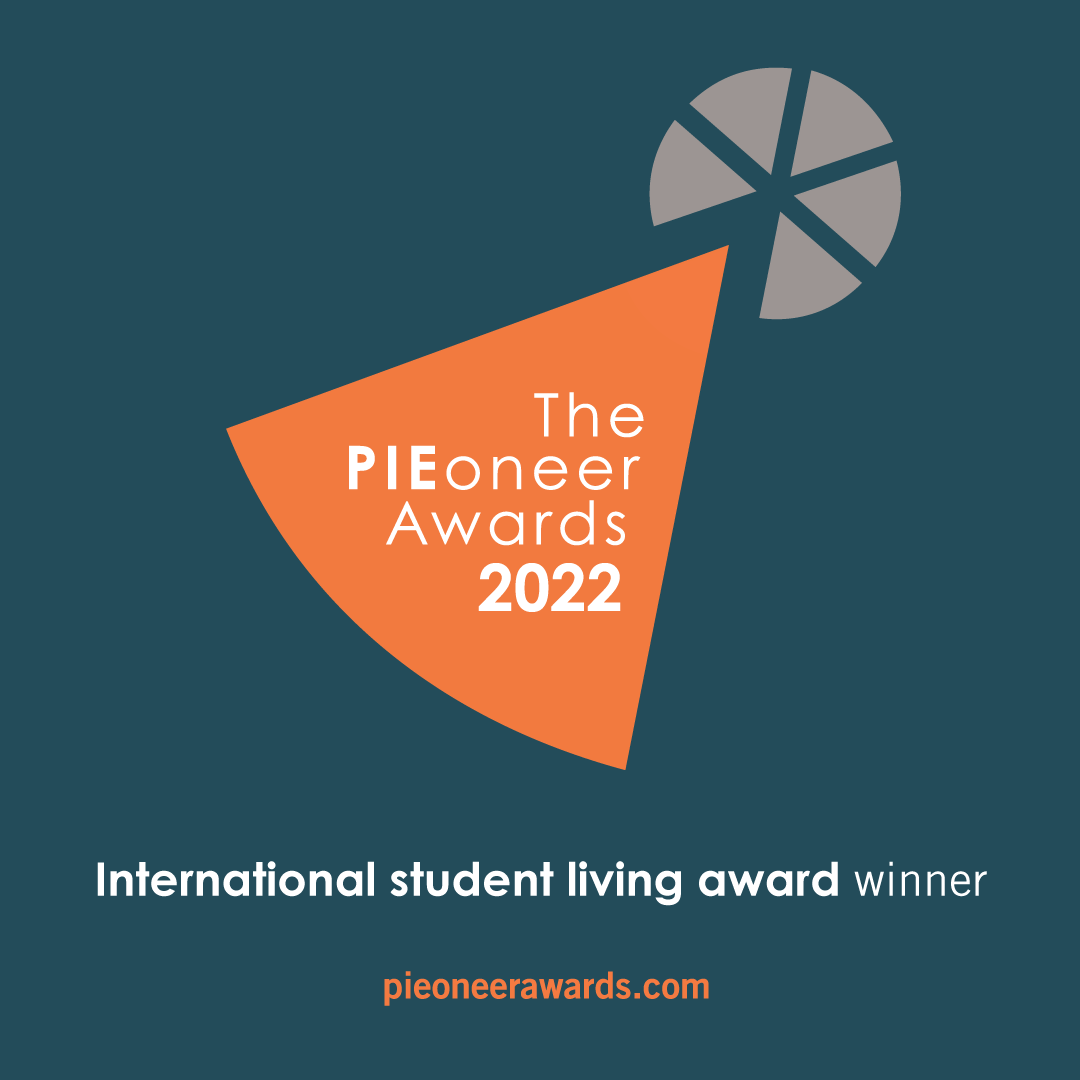 The PIEoneer Awards International Student Living Logo