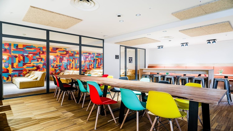 coworking space at Nido El Porvenir in Seville