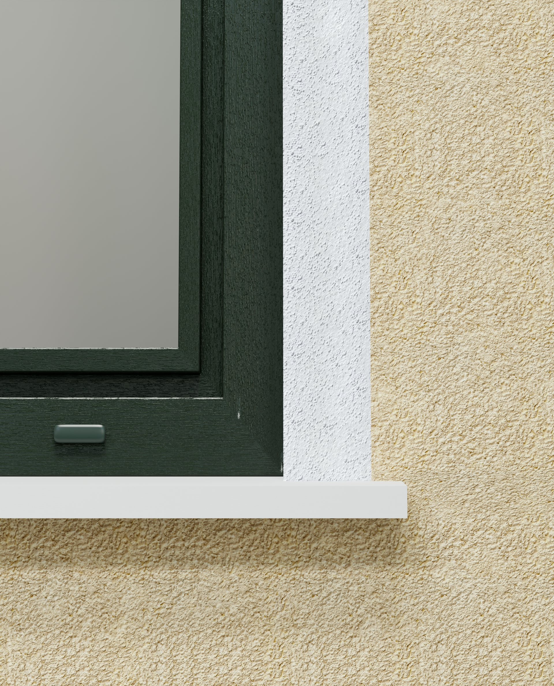 Rechtes Ende der Außenfensterbank SLB 595