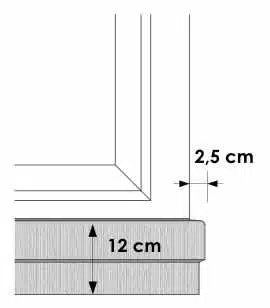 Niessen-_-SLB-300-Schalen-Fensterbank_Zeichnung_front