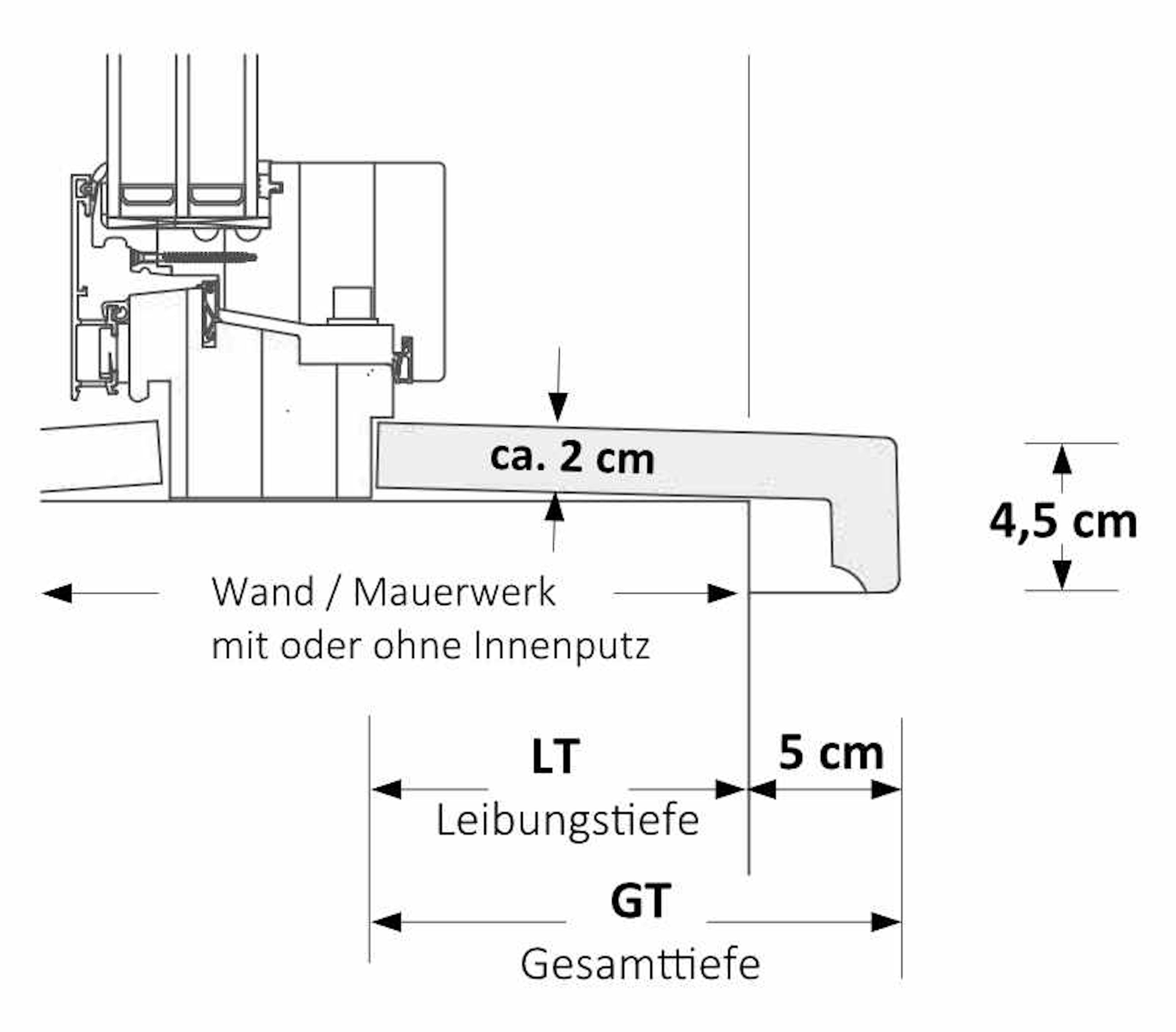 Niessen-_-SLB-951_i-Schalen-Fensterbank_Zeichnung_Masse