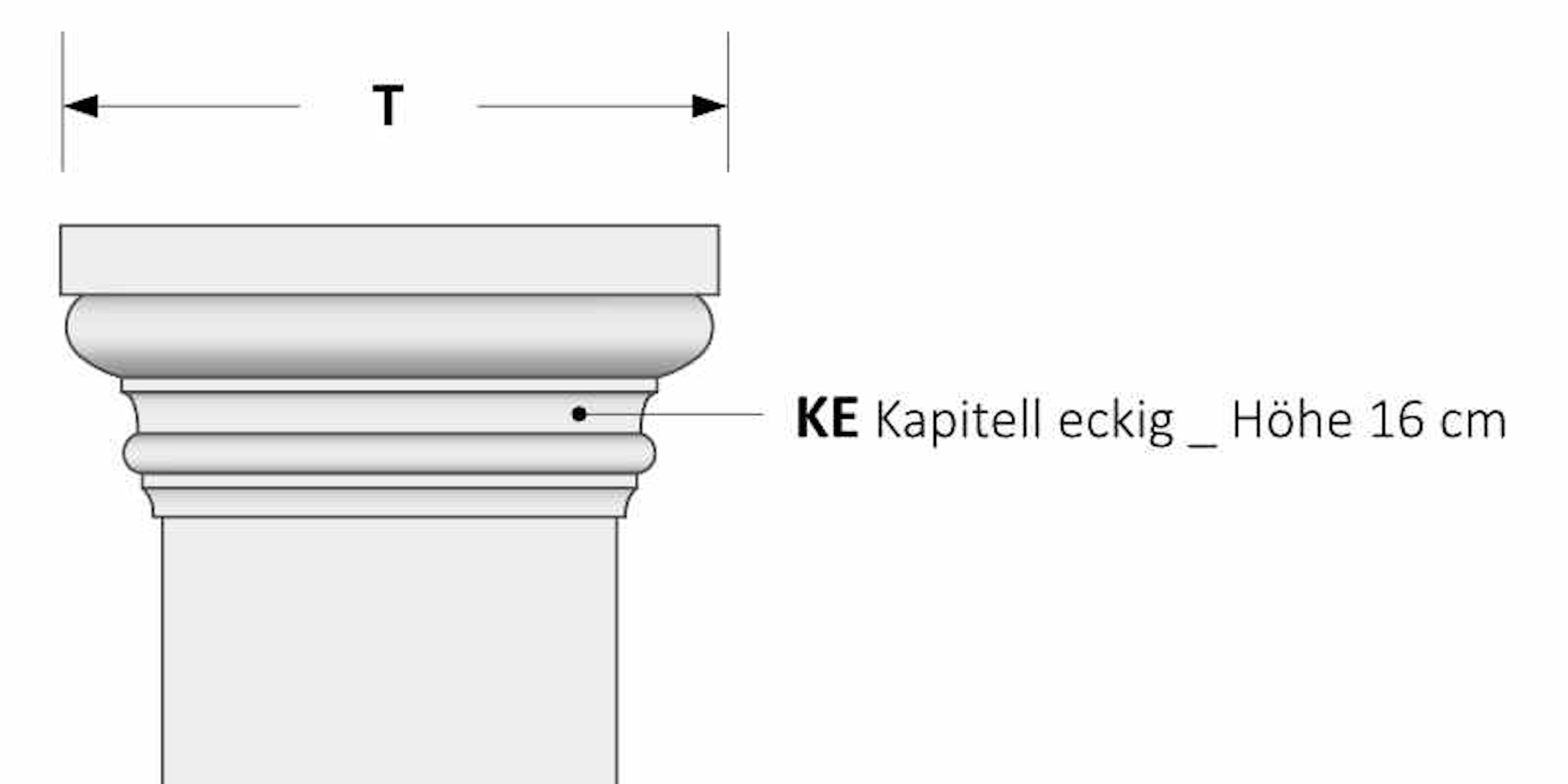 Niessen-_-KE-Kapitell-eckig-BE-Basis-eckig_KE_Zeichung