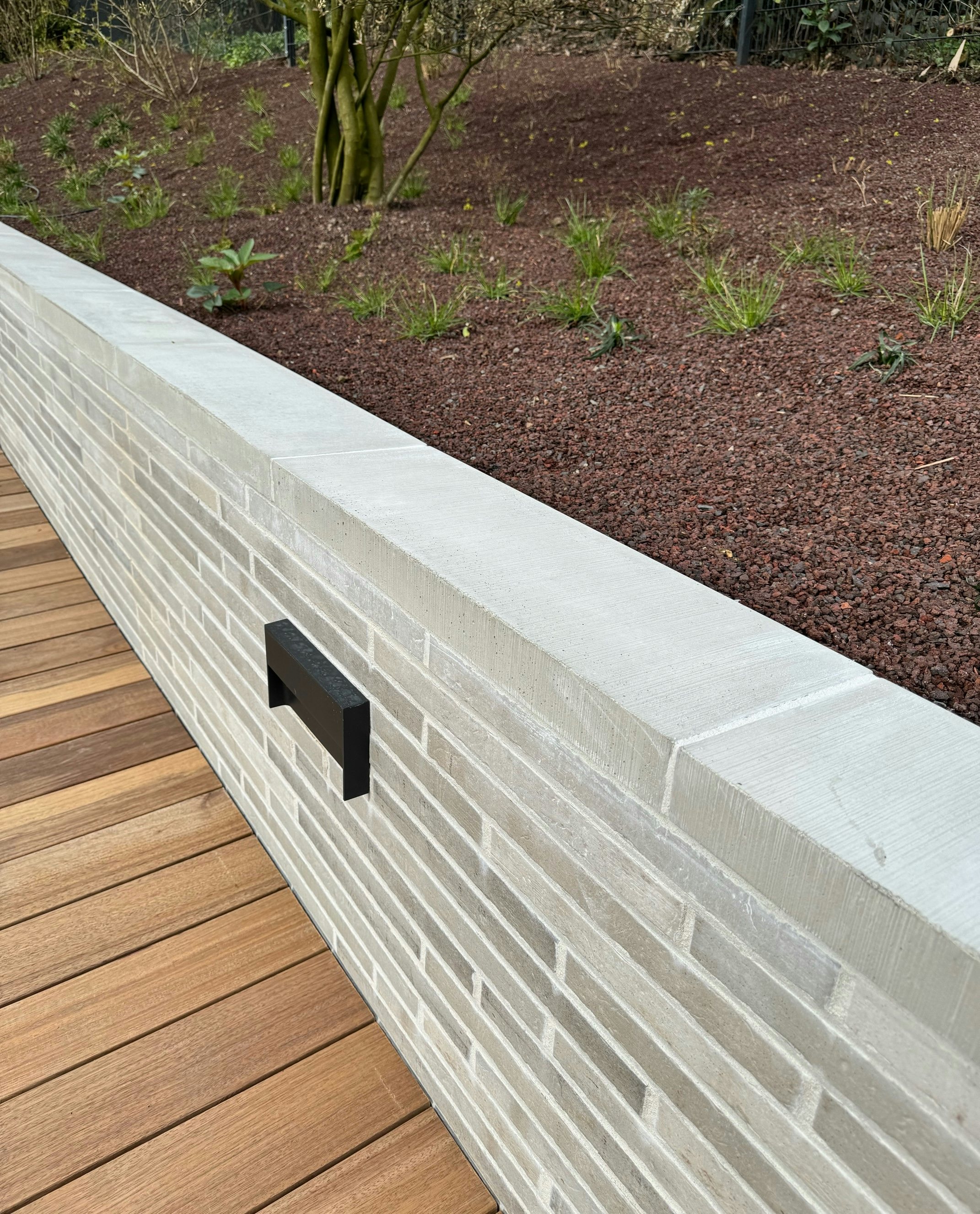 Pultdach Mauerabdeckung