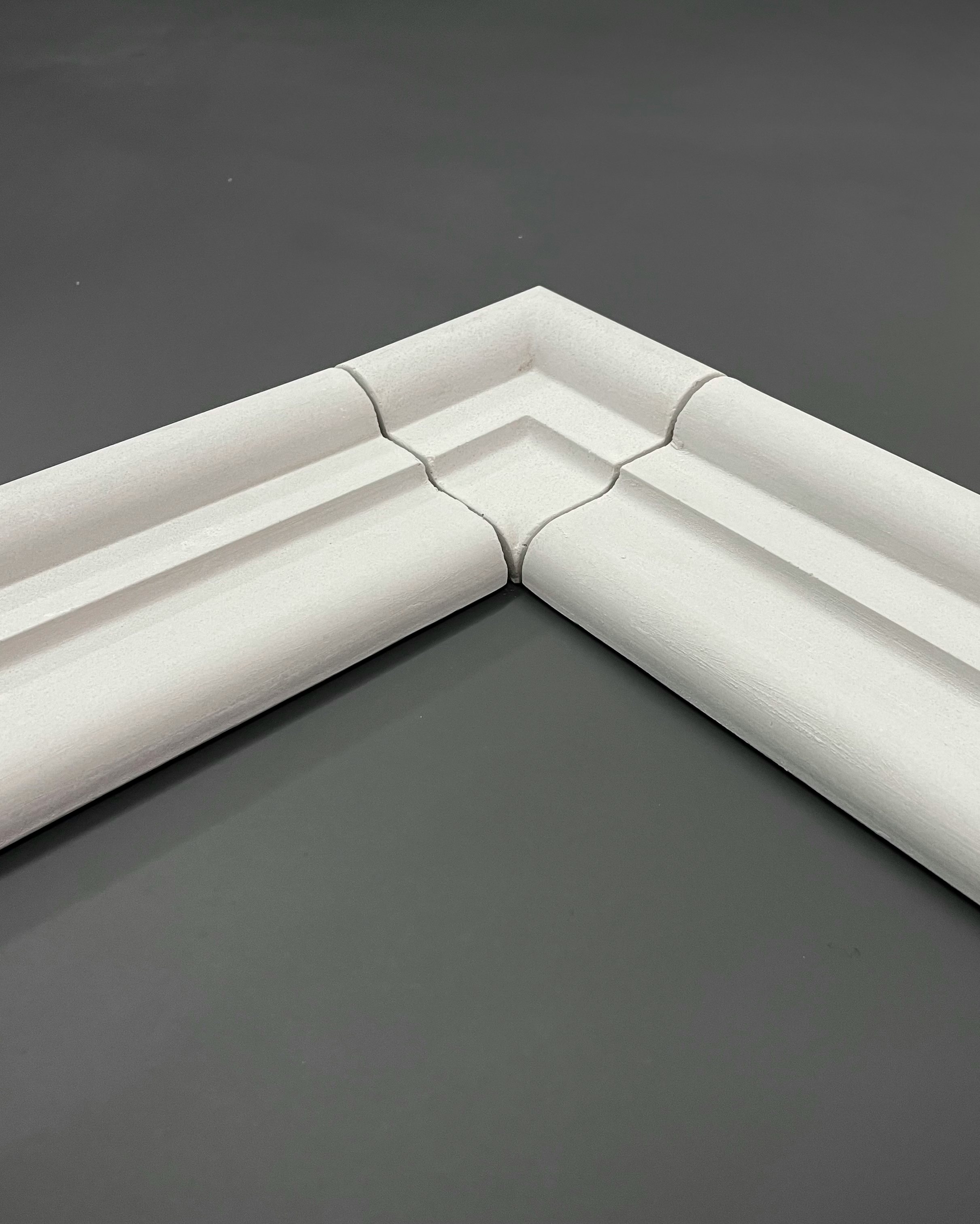 Eckausbildung mit Profilen FLG 110 und Eckelement