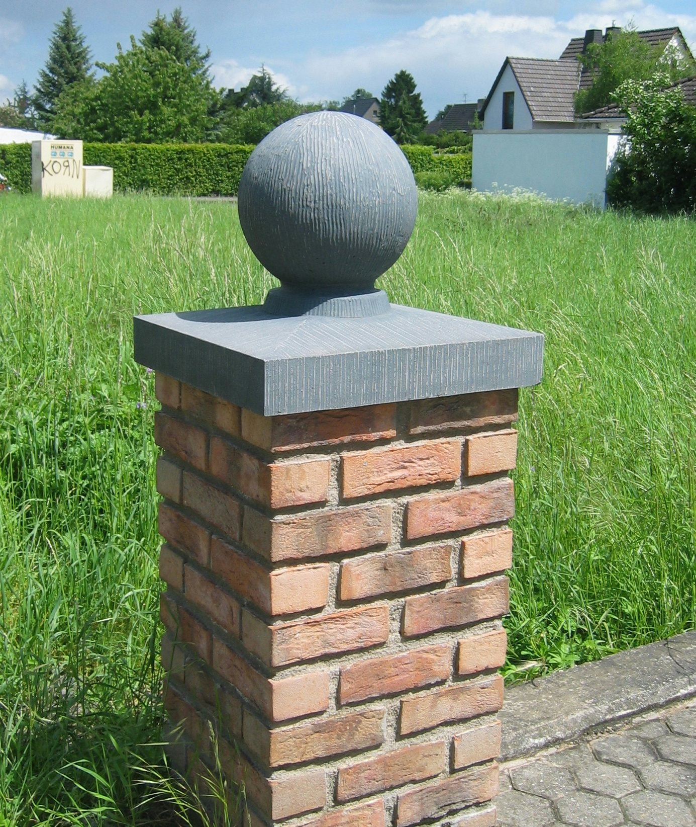 Pfeilerabdeckung PAK mit Kugel