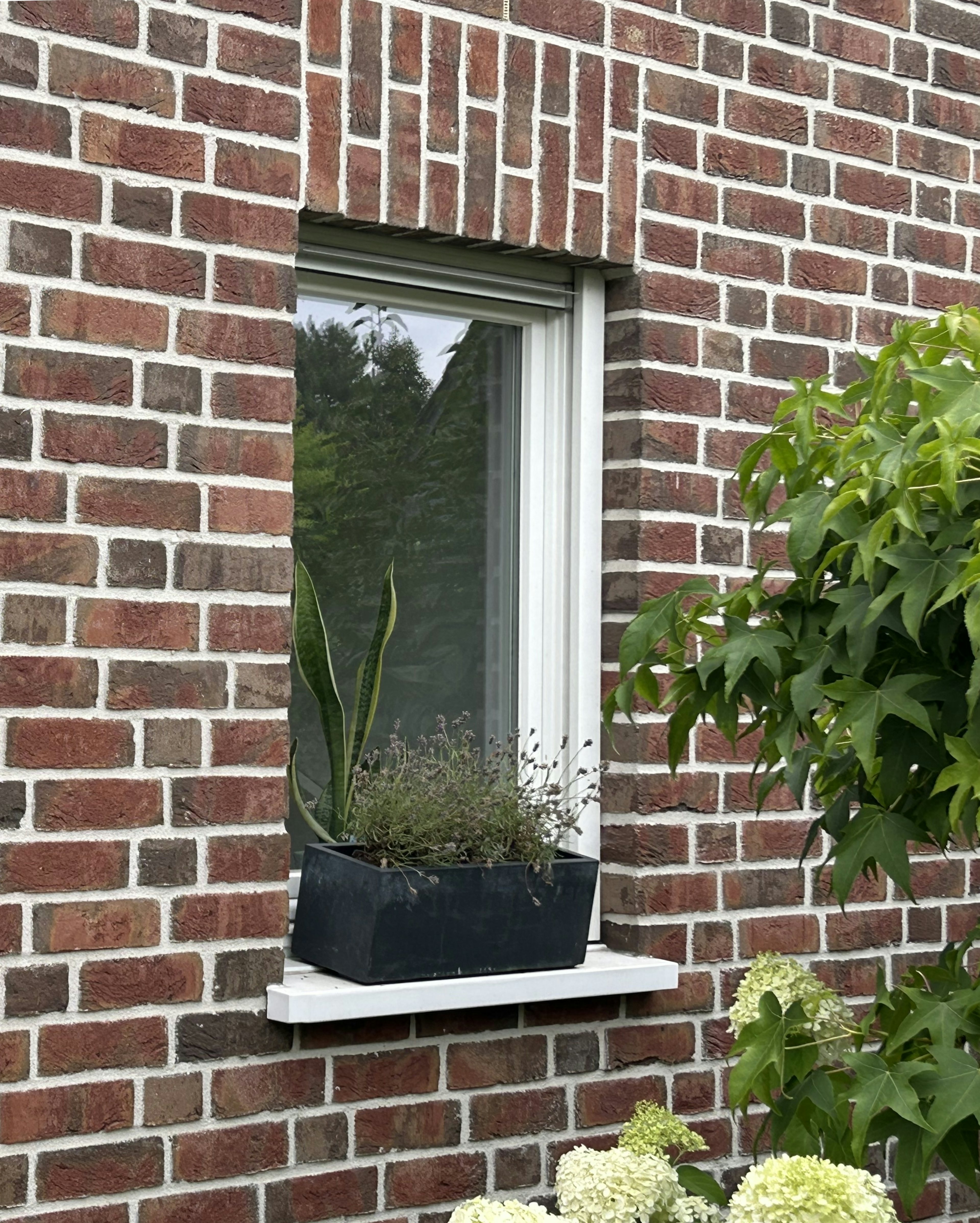 Klinkerfassade mit schönem Fenstersims SLB 591 aus Beton