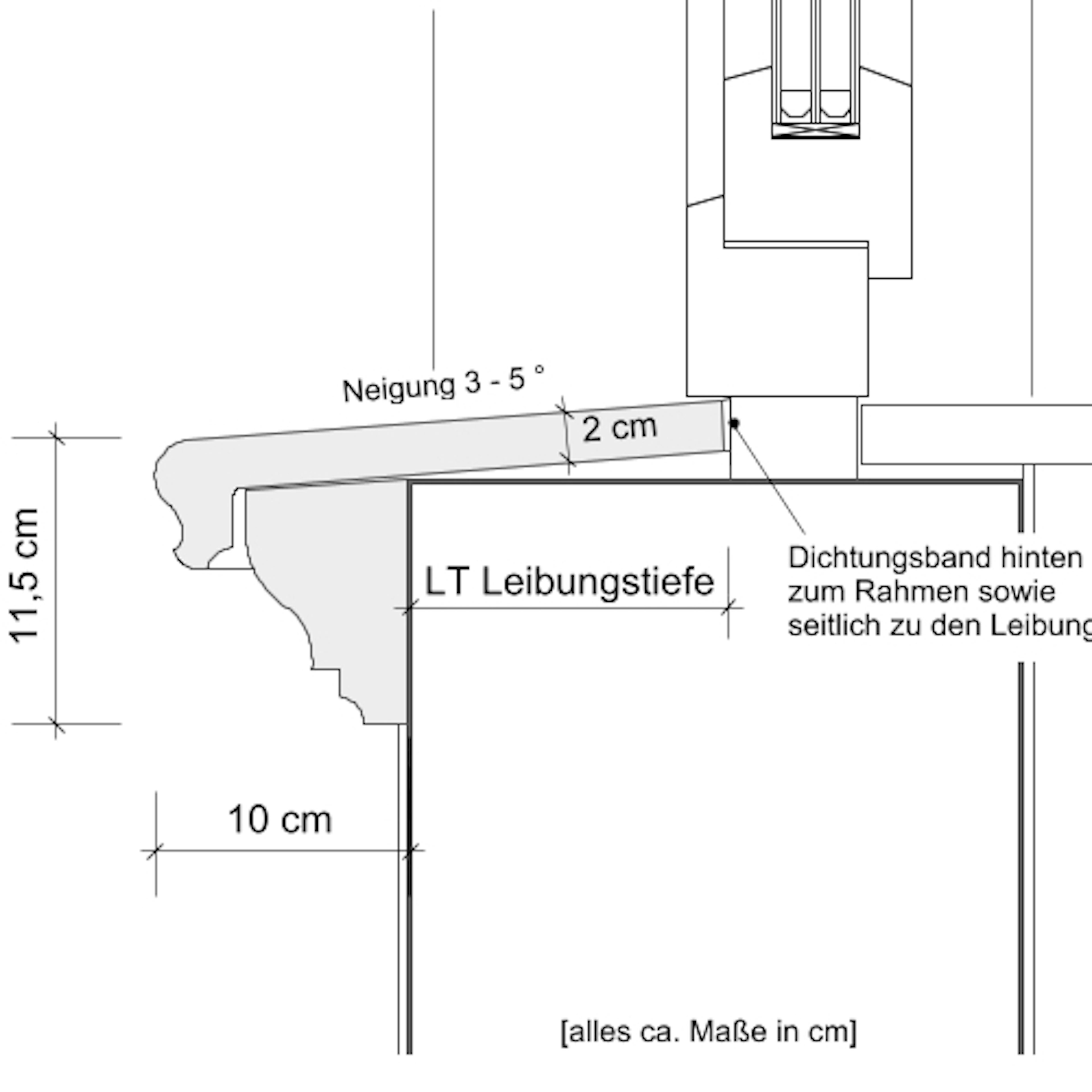 Schnittzeichnung SLB 570 Niessen Beton