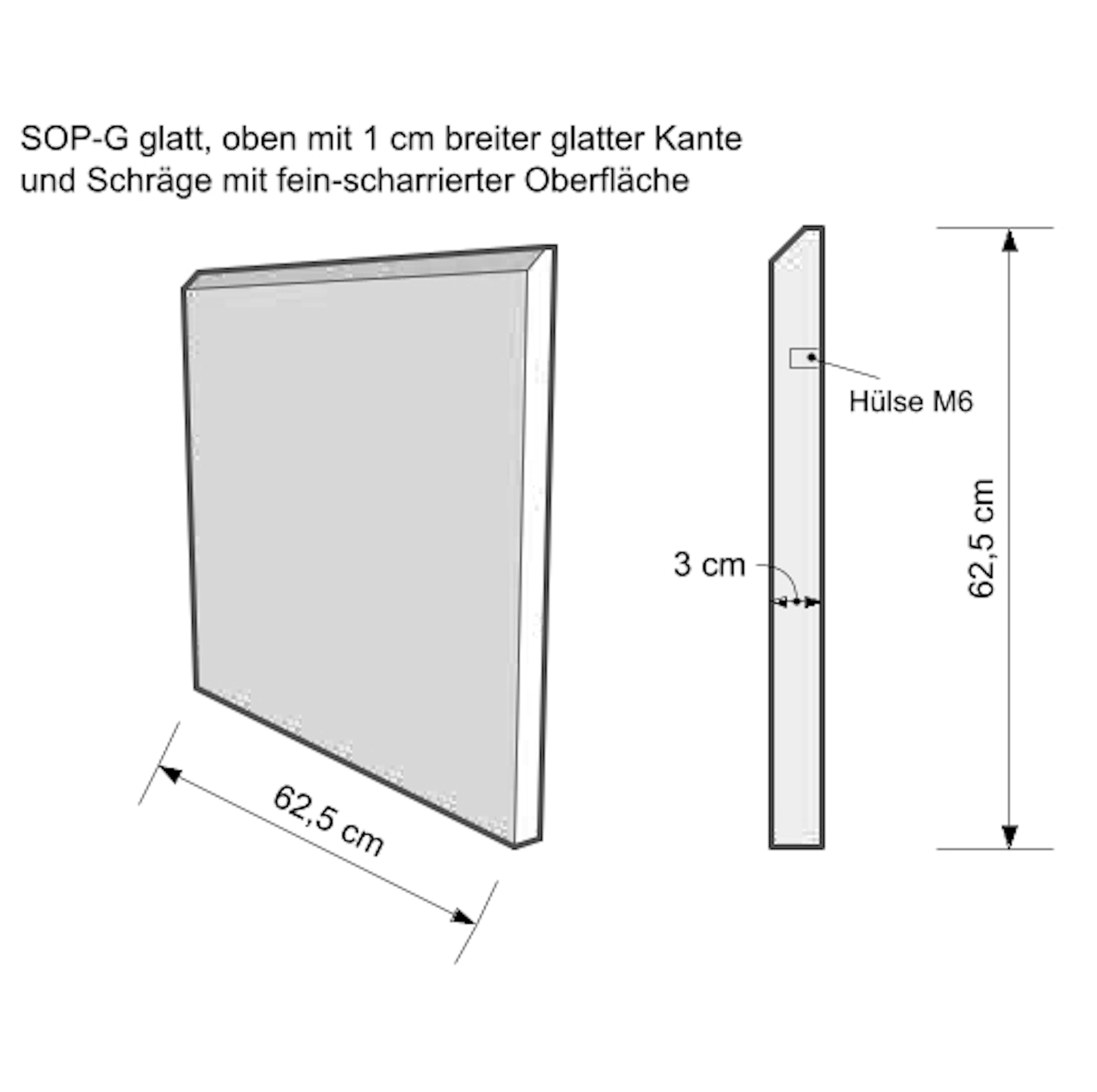 Zeichnung Sockelplatte SOP-G - 2