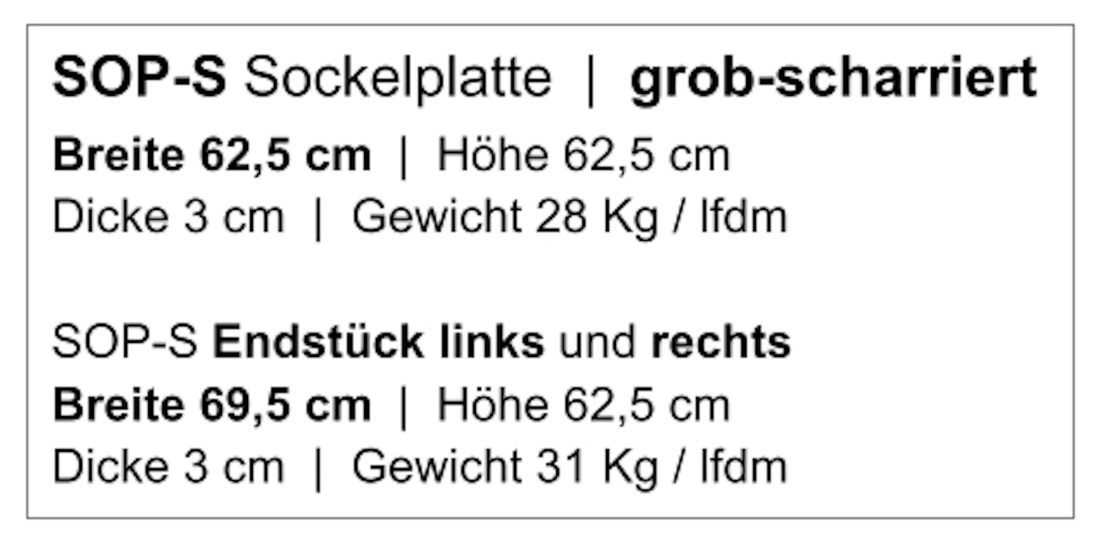 Zeichnung Sockelplatte SOP-S - 1