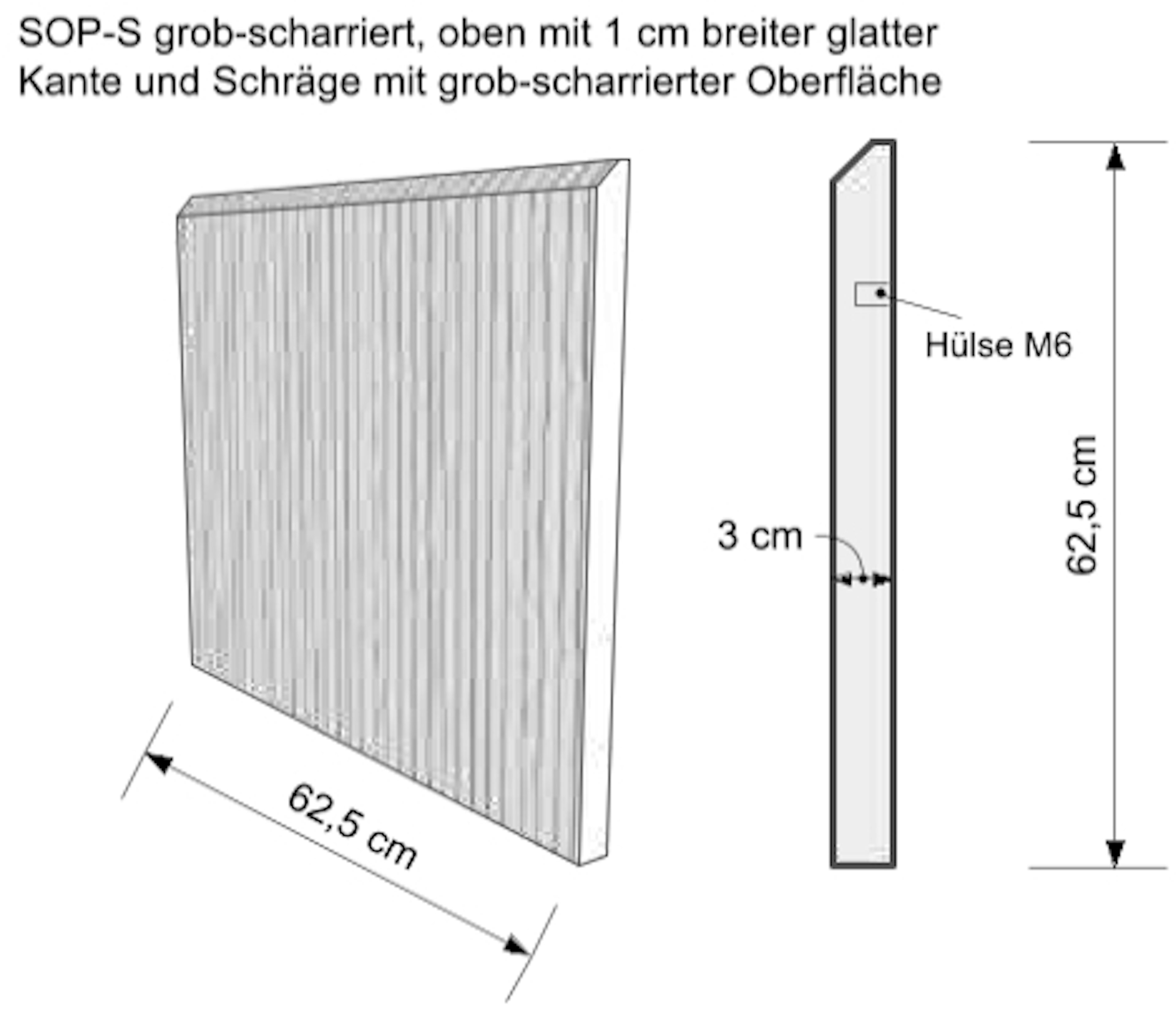 Zeichnung Sockelplatte SOP-S - 2