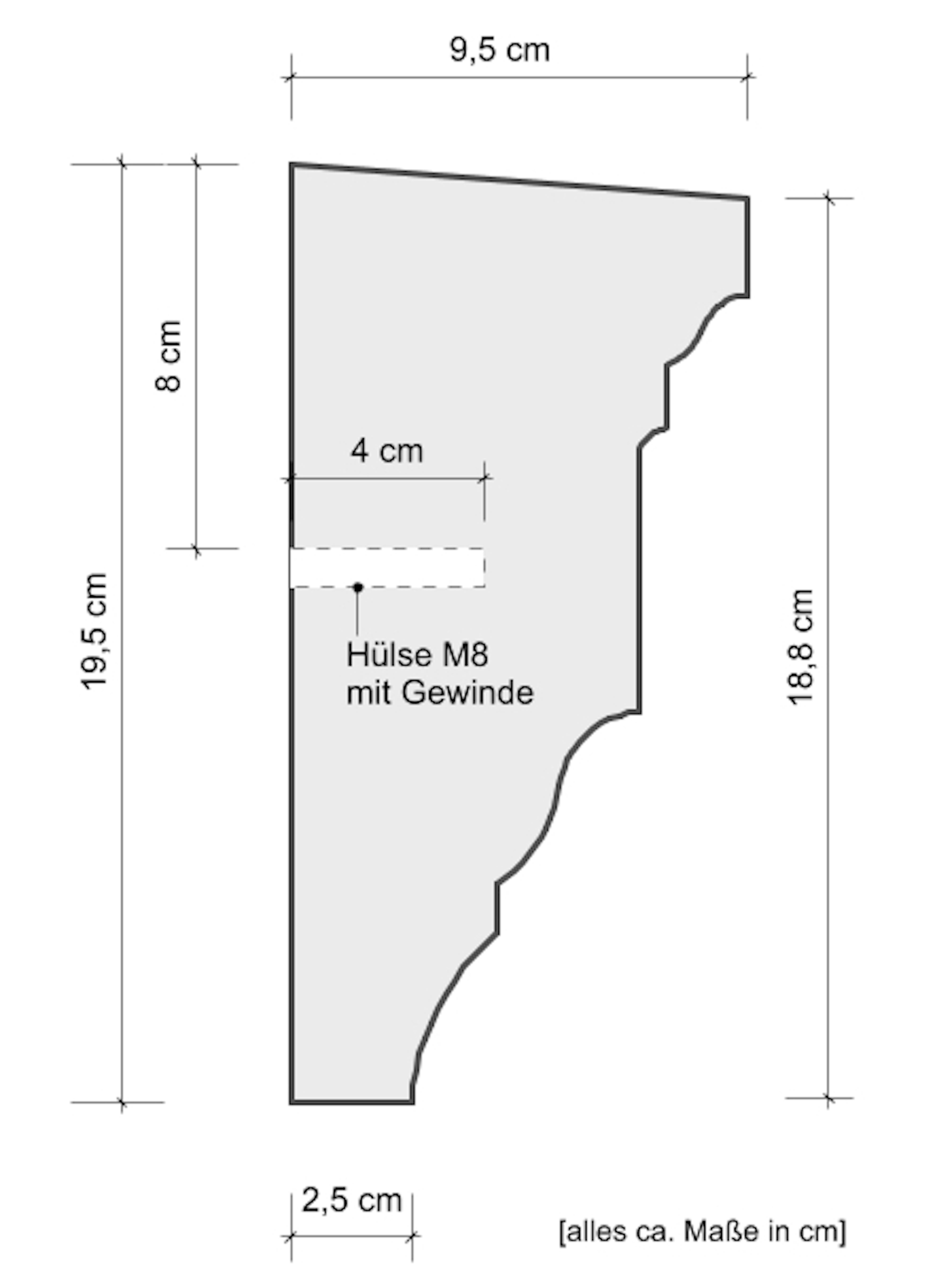 Zeichnung hohes Gesims GP 19-10 -1