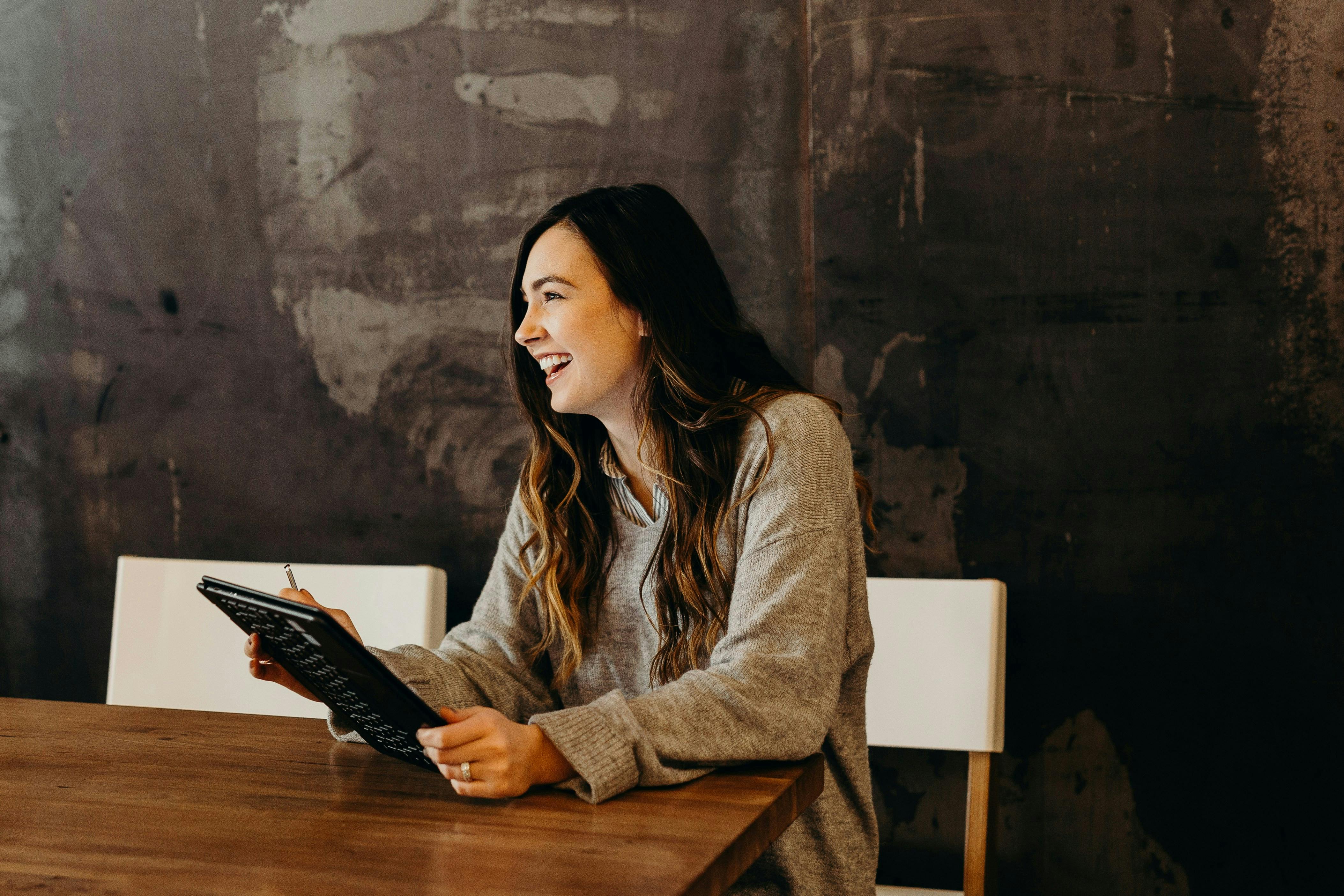 Woman in meeting