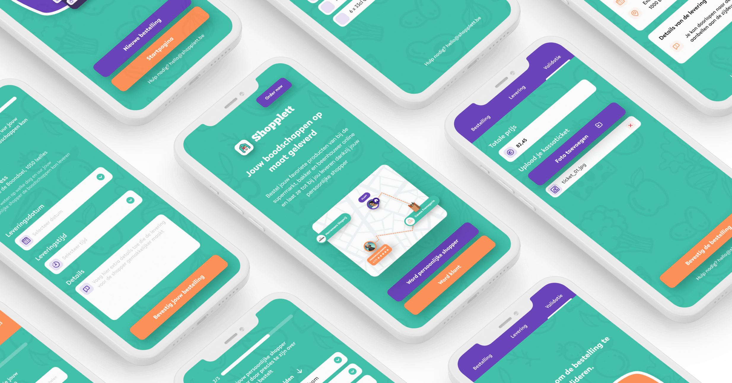 Interview Shopplett - Mockup web application design