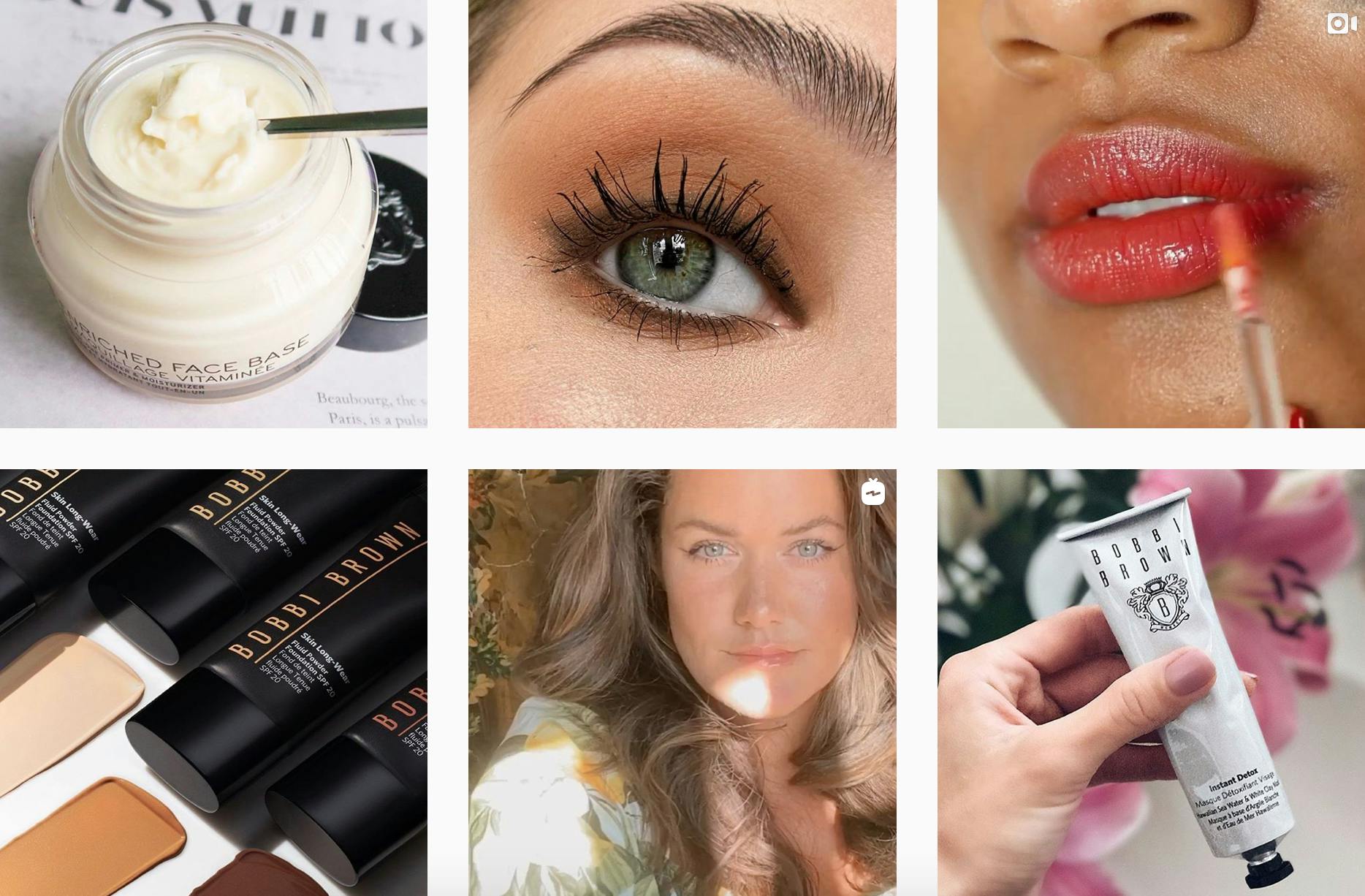 Bobbi brown Instagram Grid