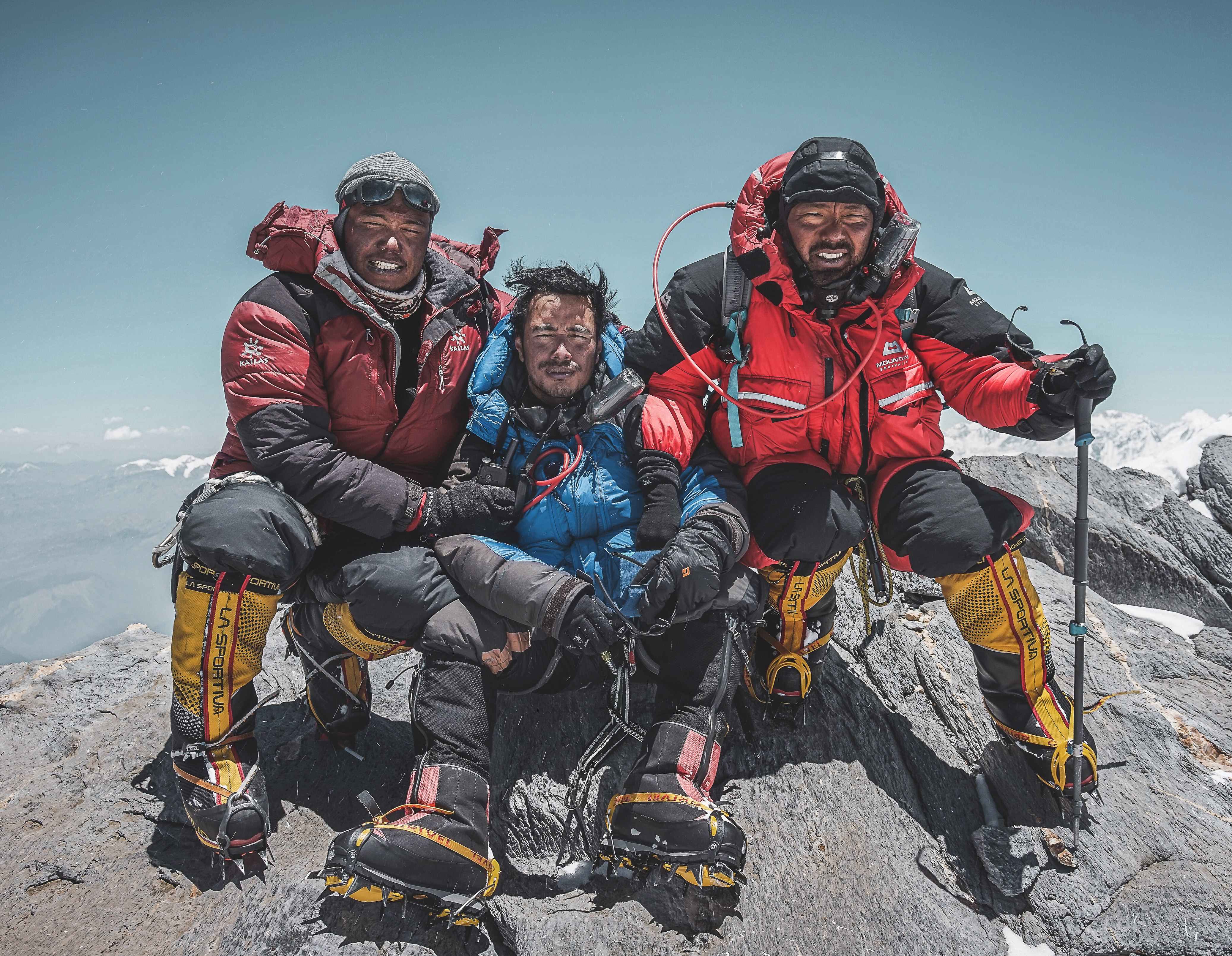 Nims and group on the summit of Lobuche East
