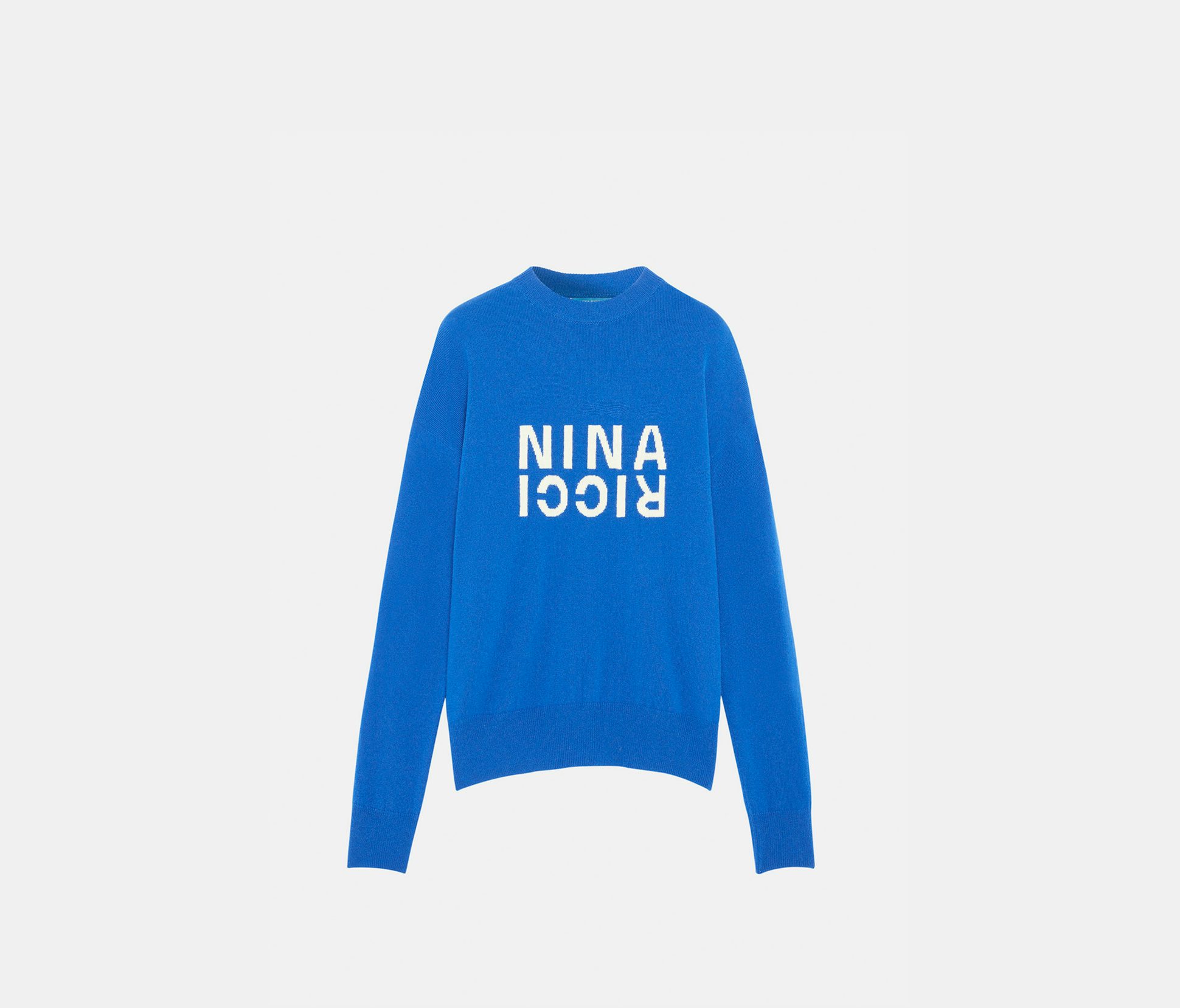 Cashmere pull over klein blue - Nina Ricci