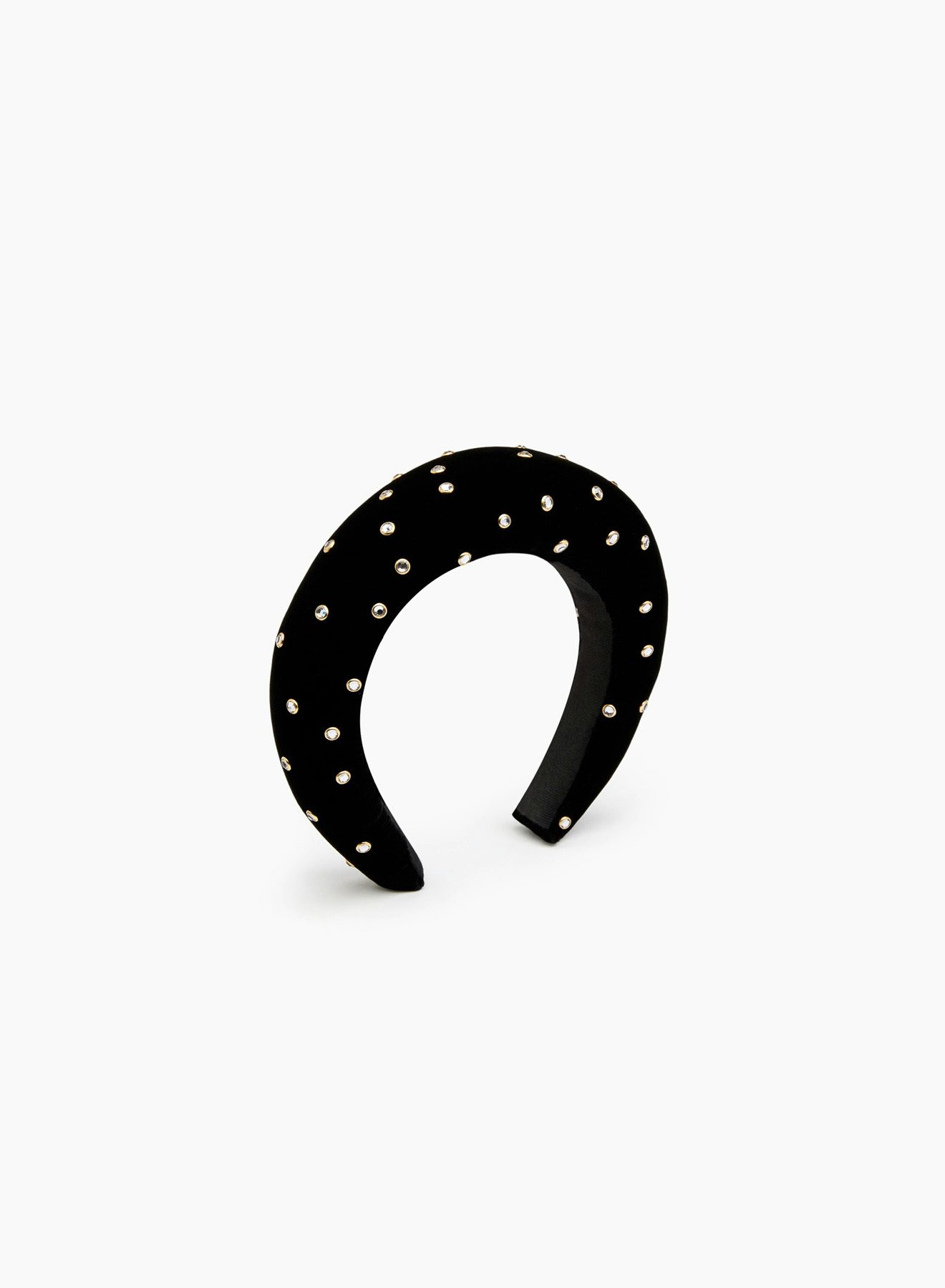 Strass Velvet Headband Black - Nina Ricci