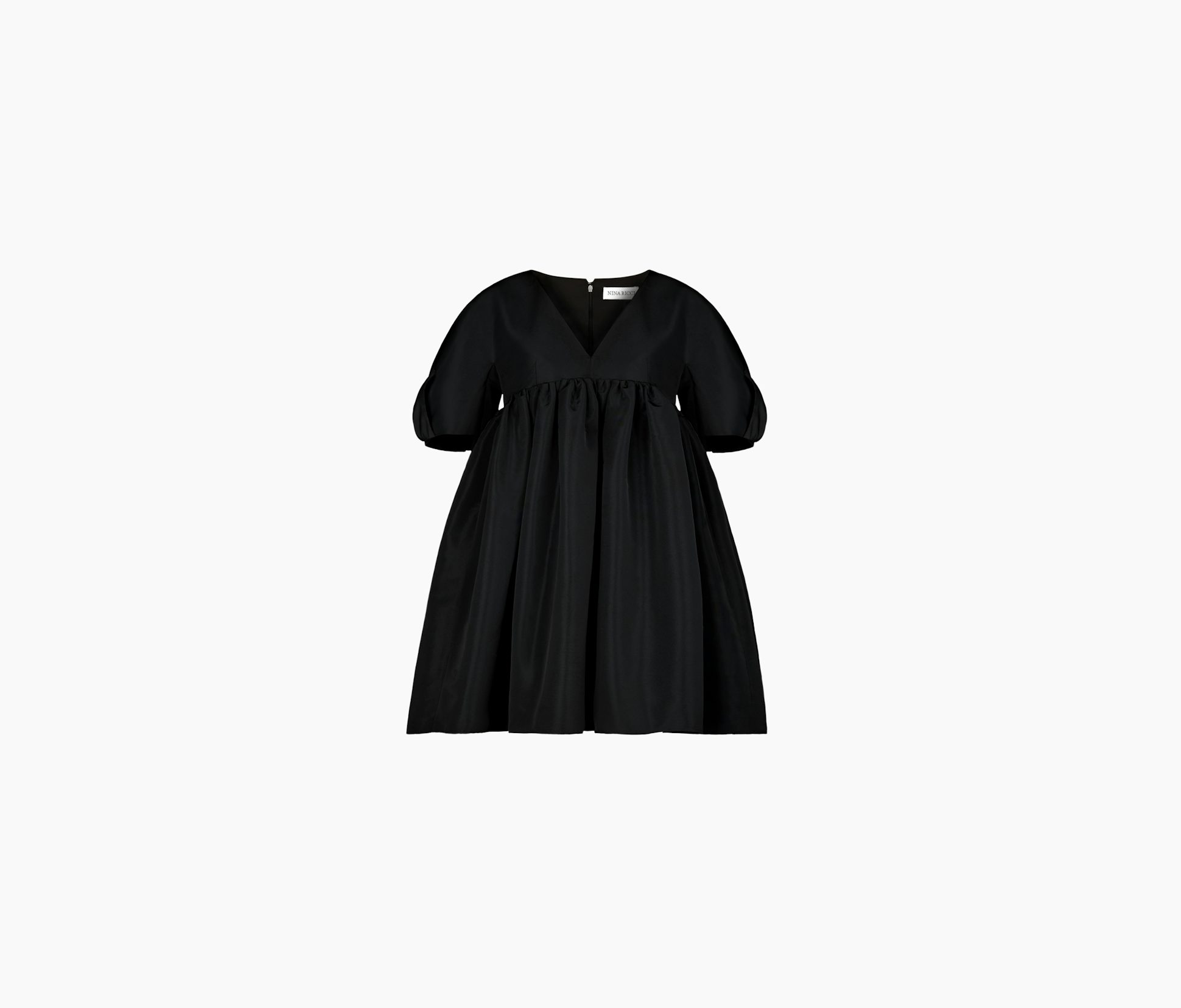 Mini Taffeta Babydoll Dress 34