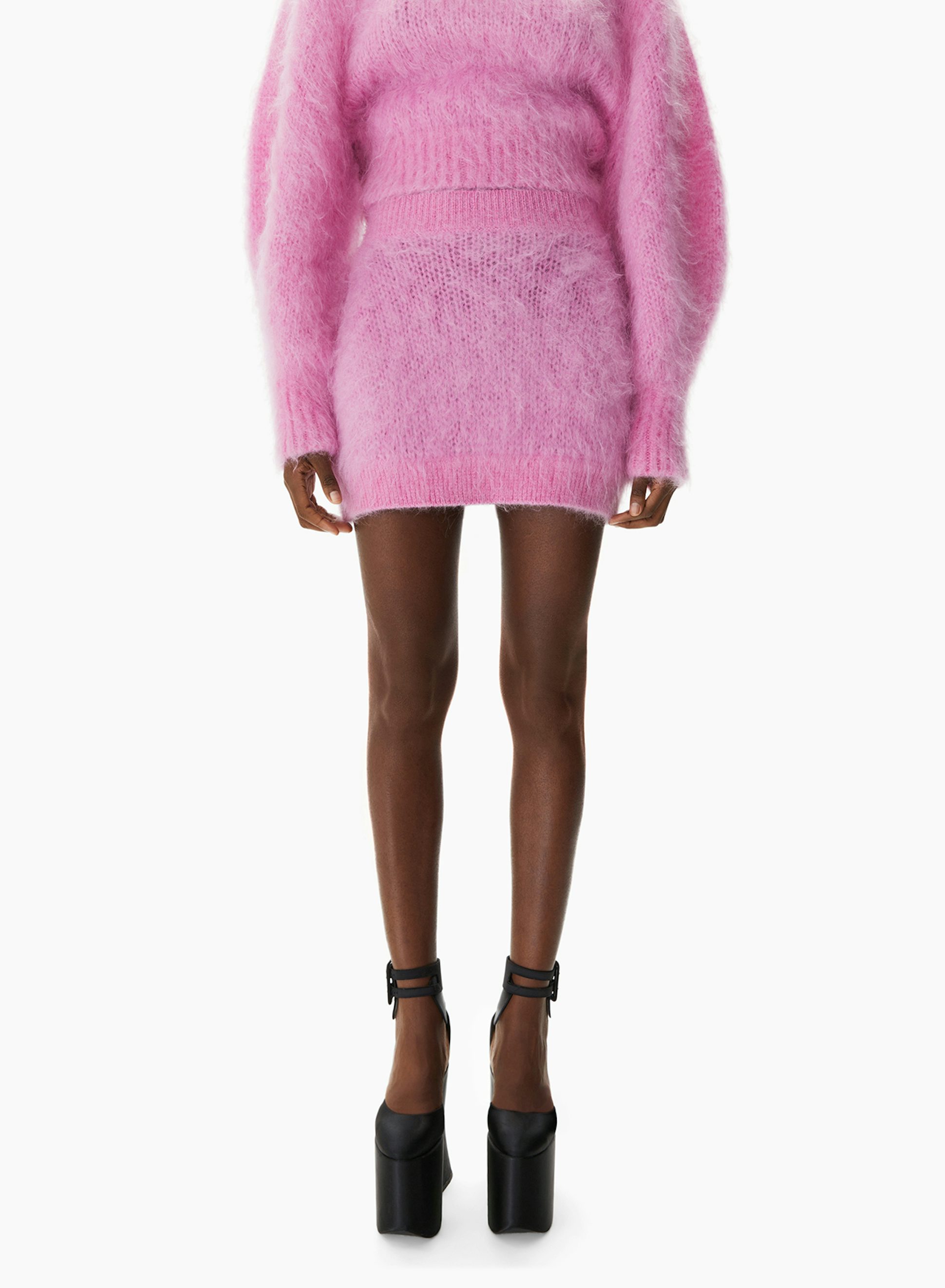 Mini Mohair Skirt Pink - Nina Ricci