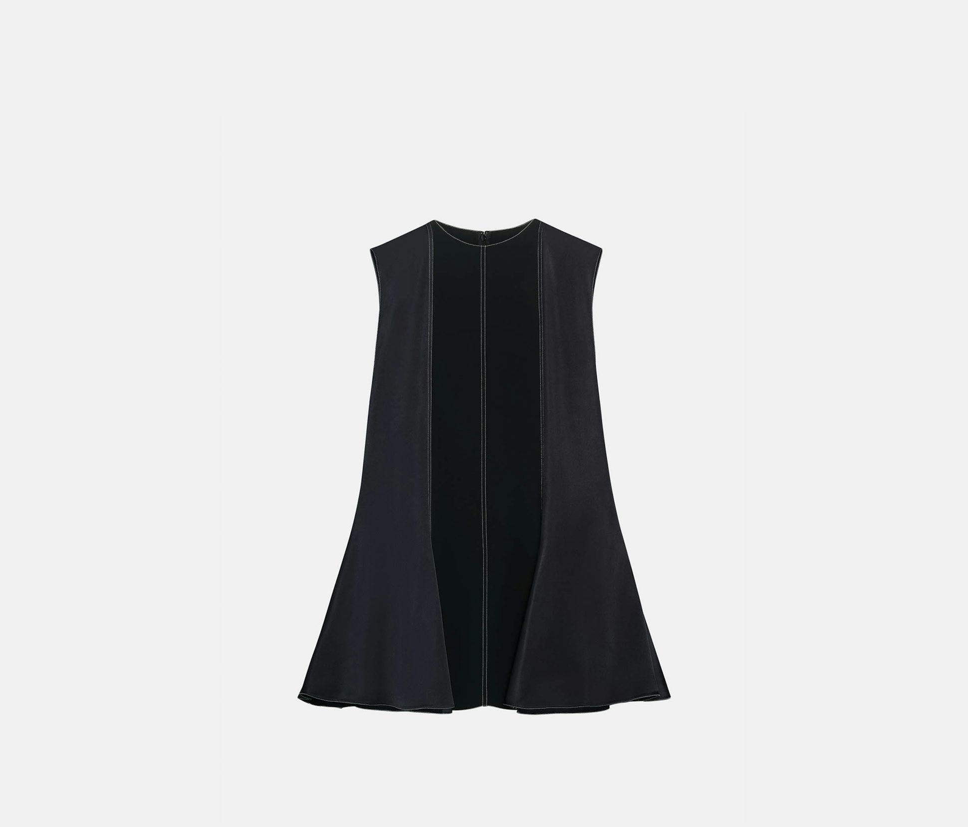 Bimaterial dress dark navy - Nina Ricci