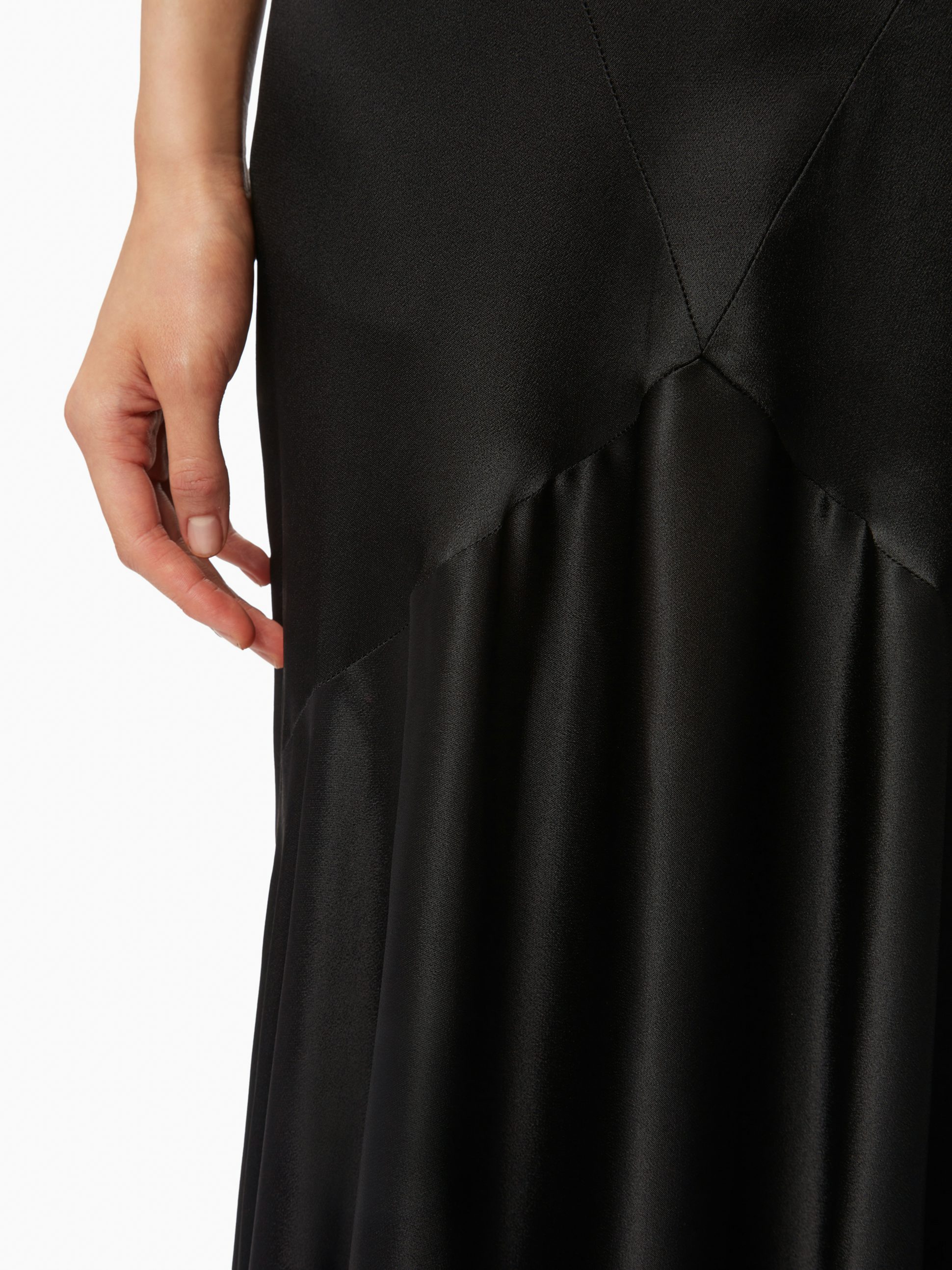Long bias cut skirt in black - Nina Ricci