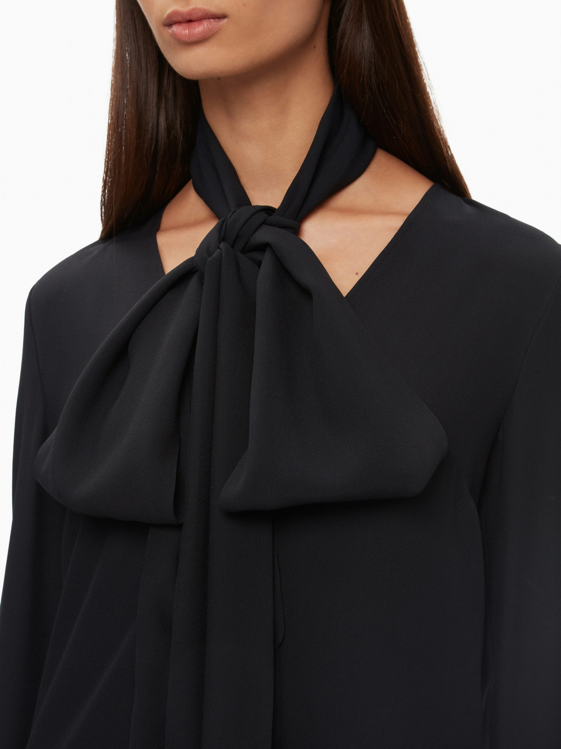 Robe Midi À Volants Noir - Nina Ricci
