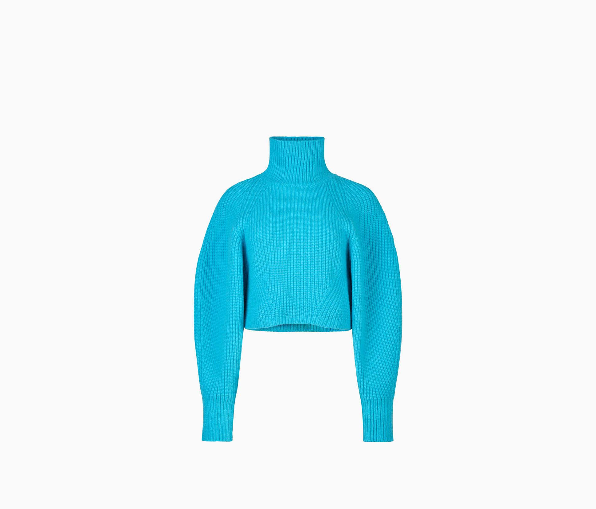 Big Ribbed Cropped Sweater XS