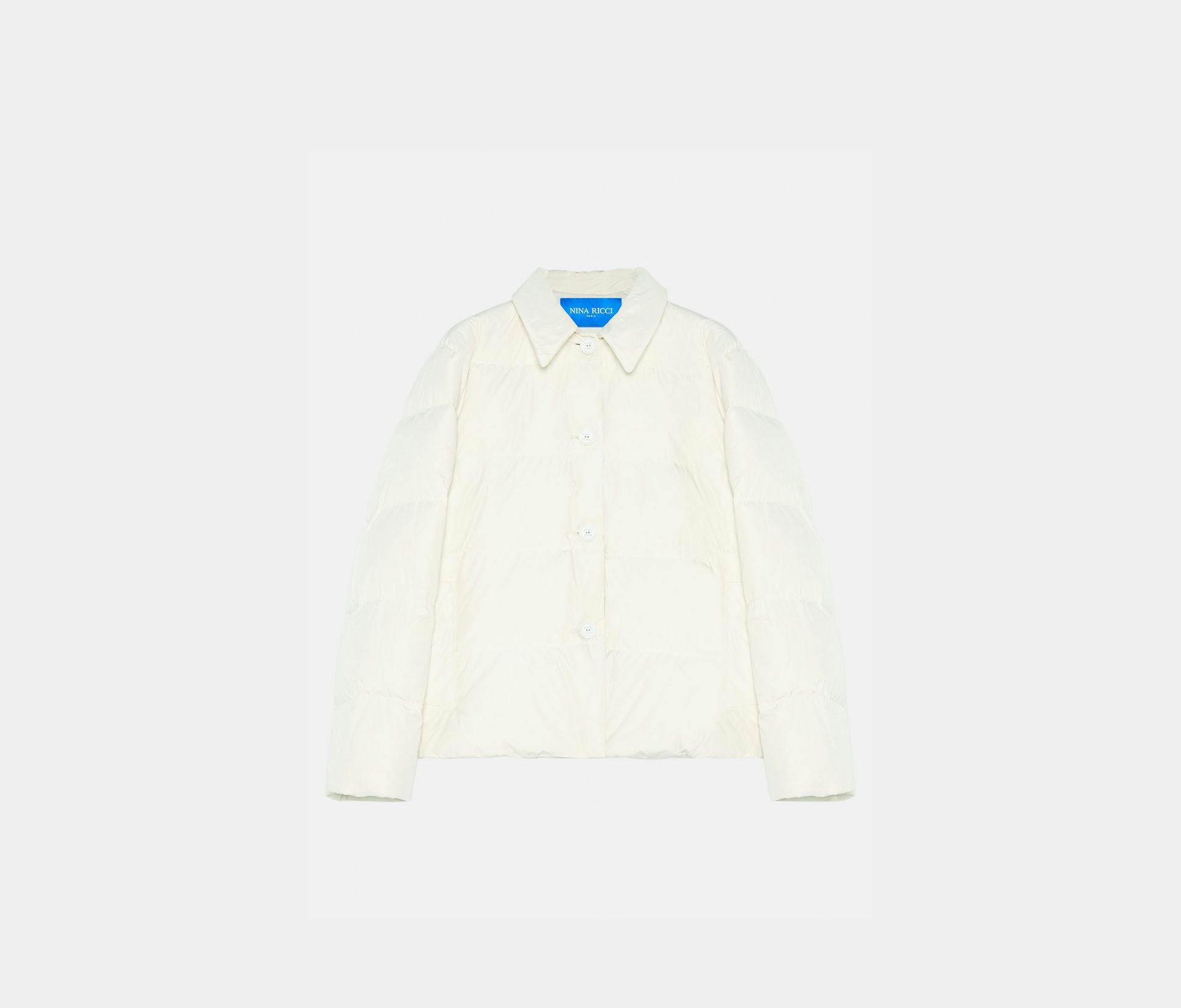 Duck down boxy jacket ecru - Nina Ricci