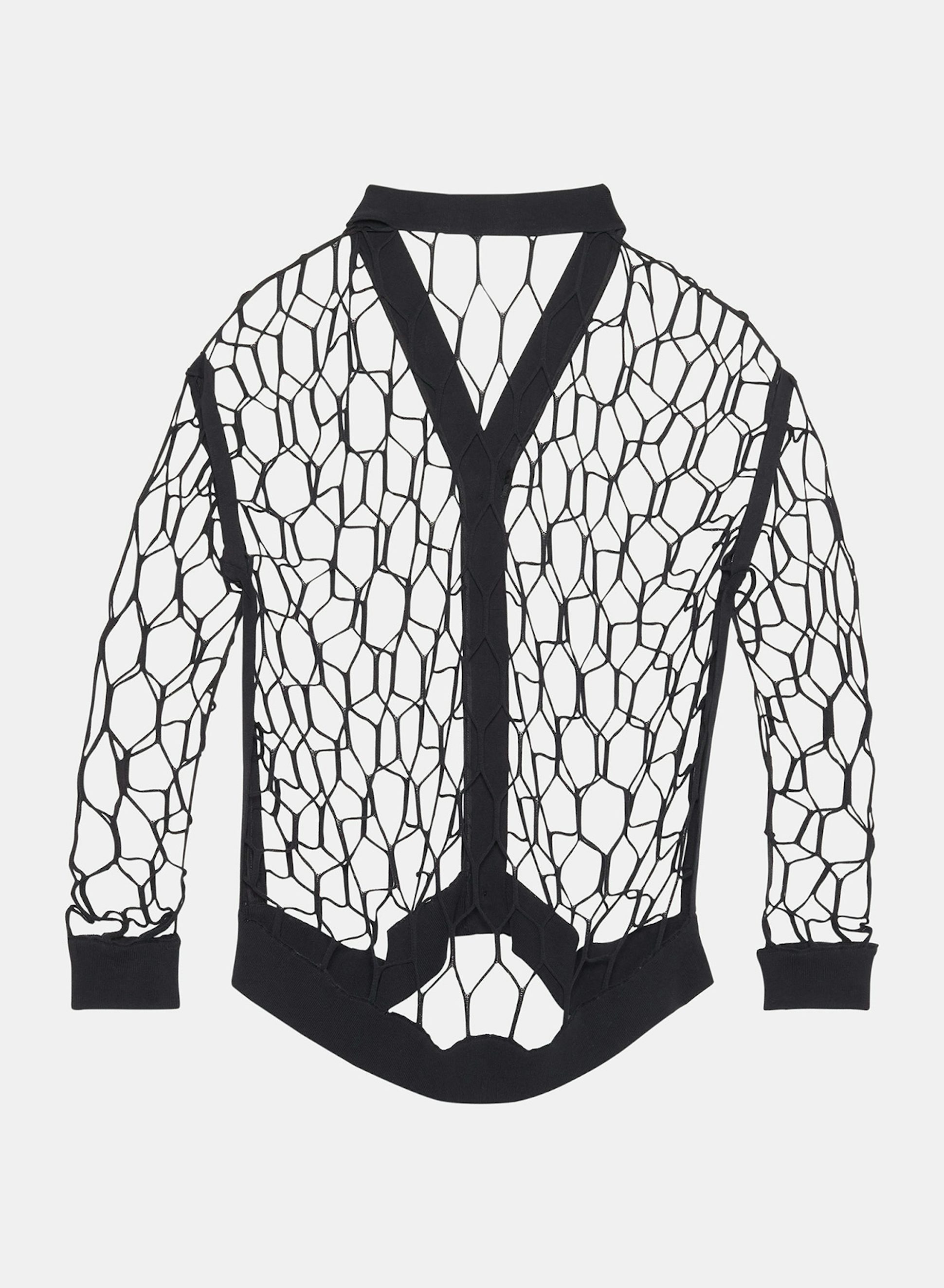 Cardigan en Résille Noir - Nina Ricci
